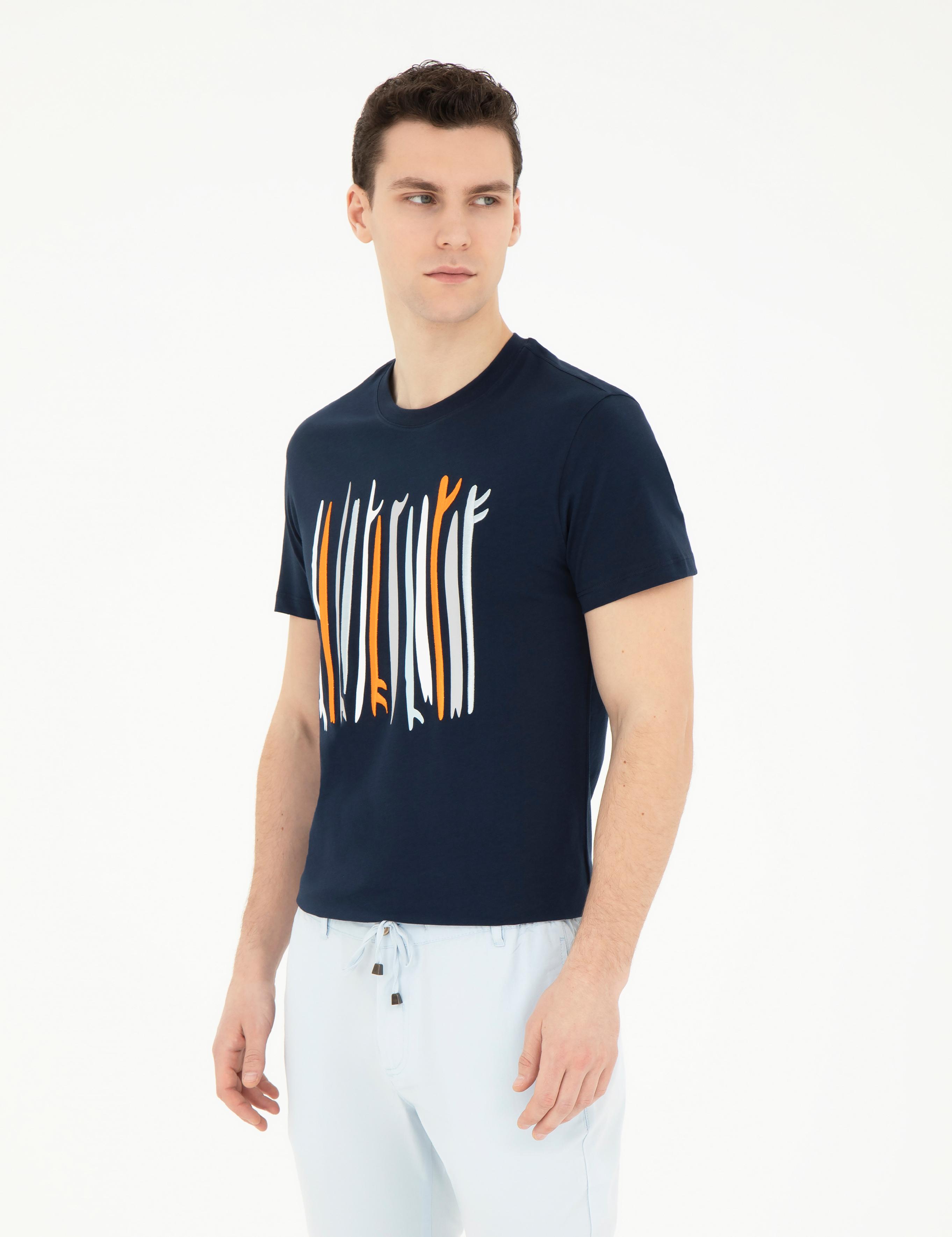 Lacivert Slim Fit Tişört