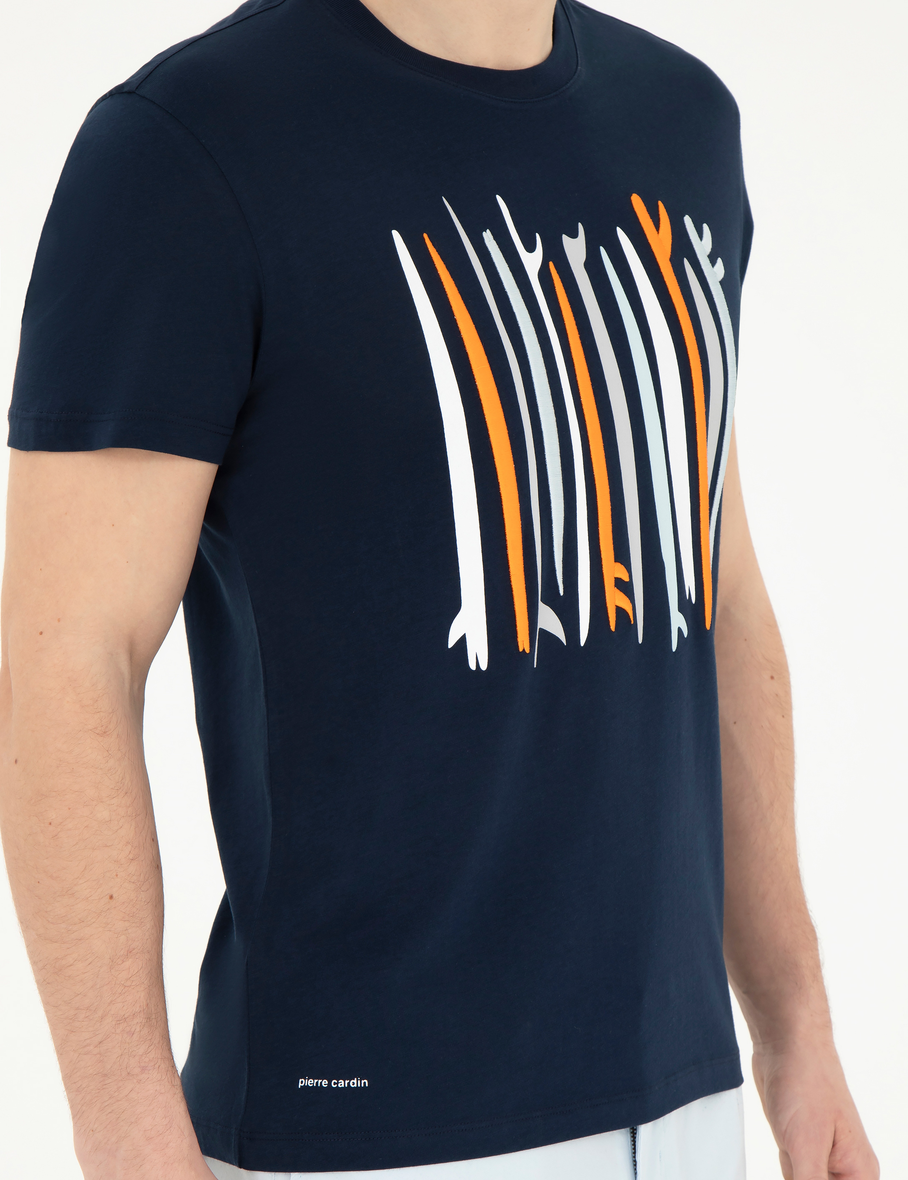 Lacivert Slim Fit Tişört - Image 6