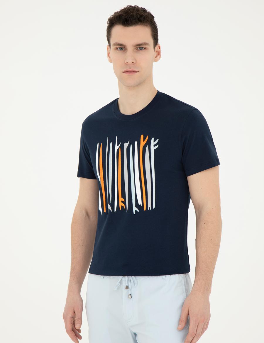 Lacivert Slim Fit Tişört