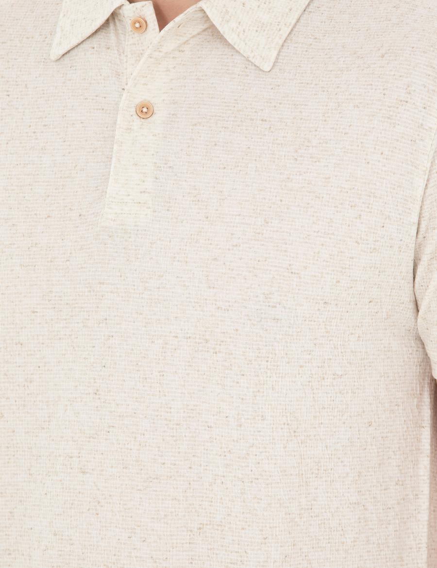 Bej Slim Fit Tişört