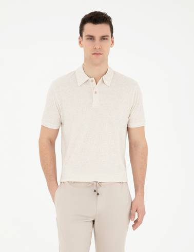 Bej Slim Fit Tişört