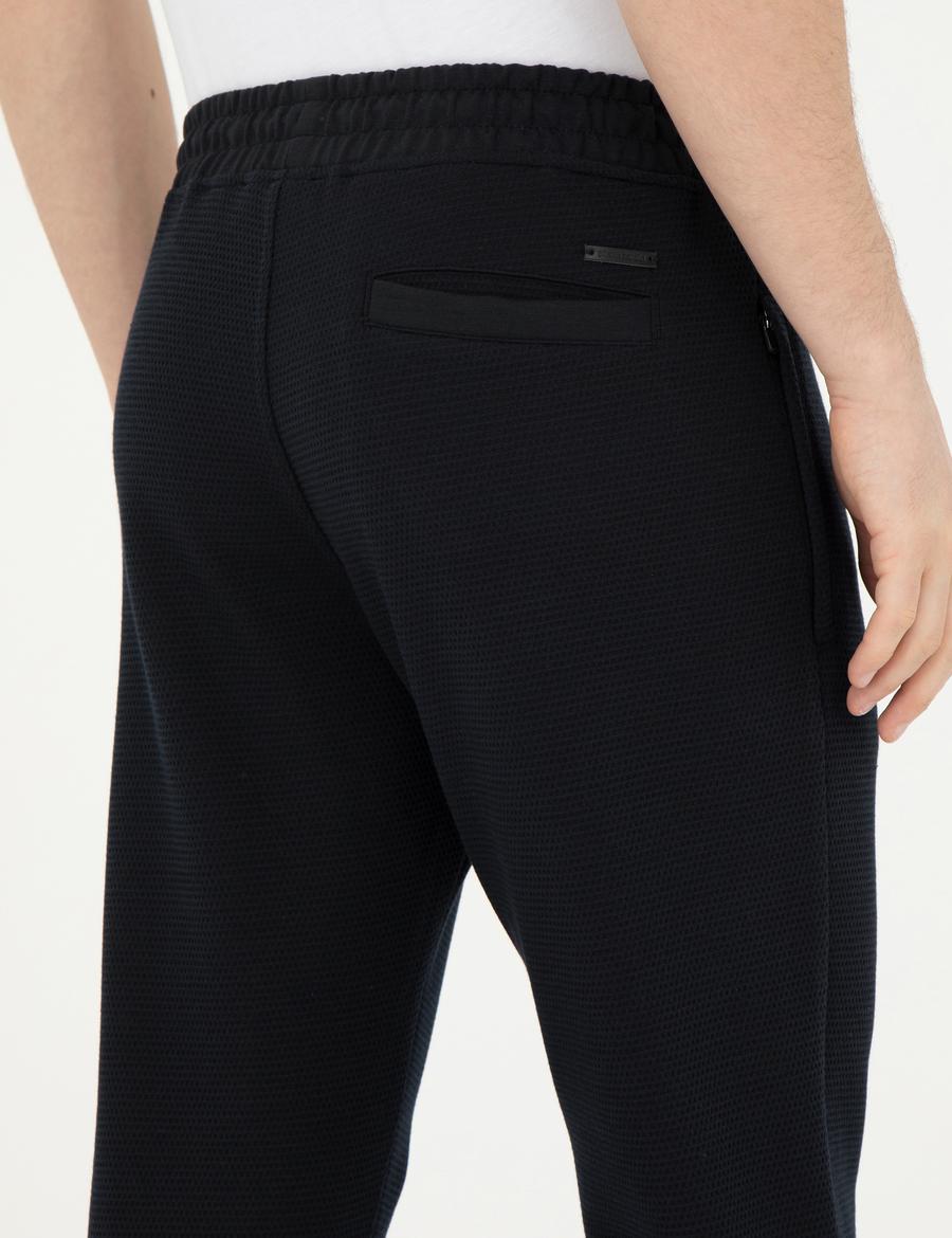 Siyah Slim Fit Eşofman Altı