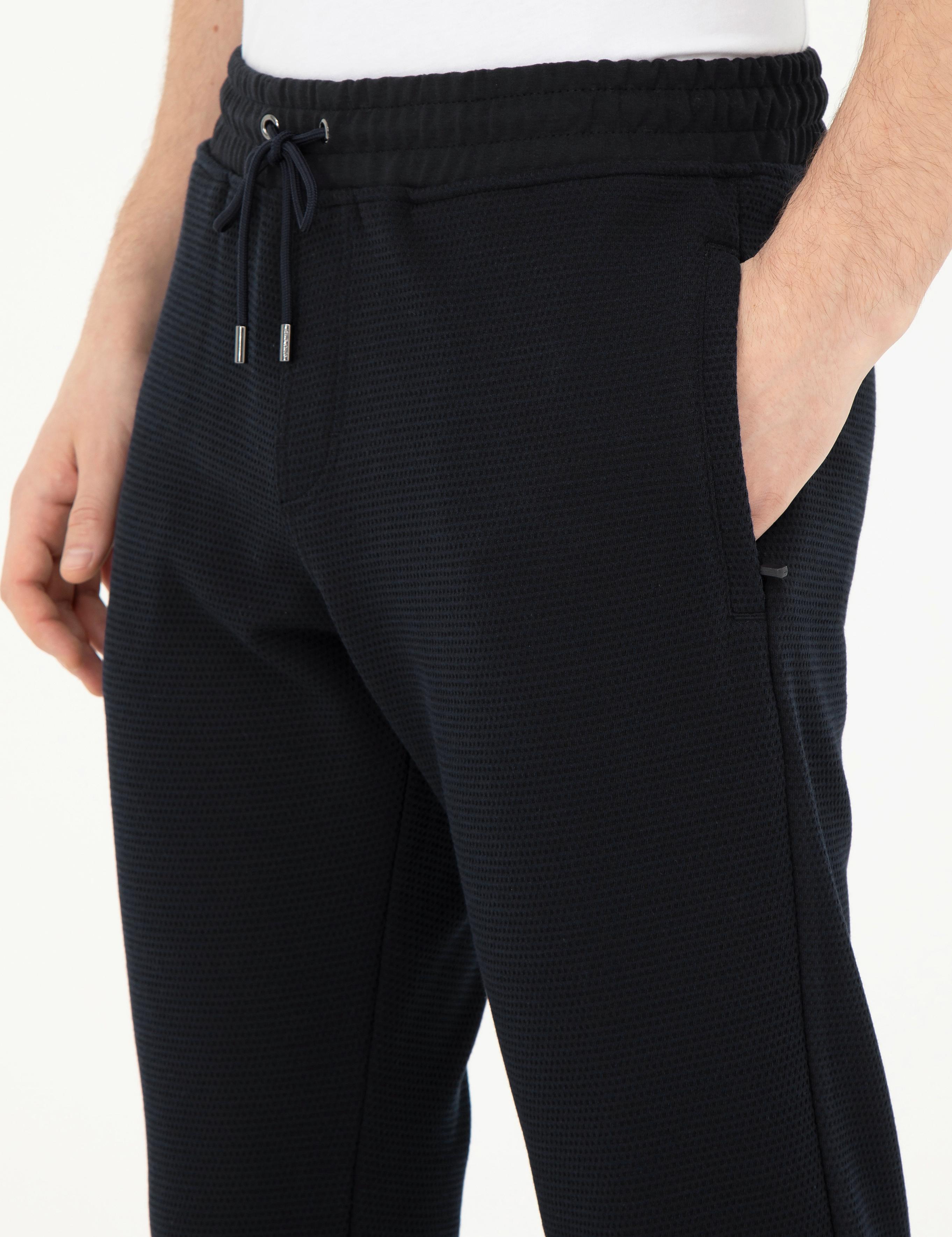 Siyah Slim Fit Eşofman Altı