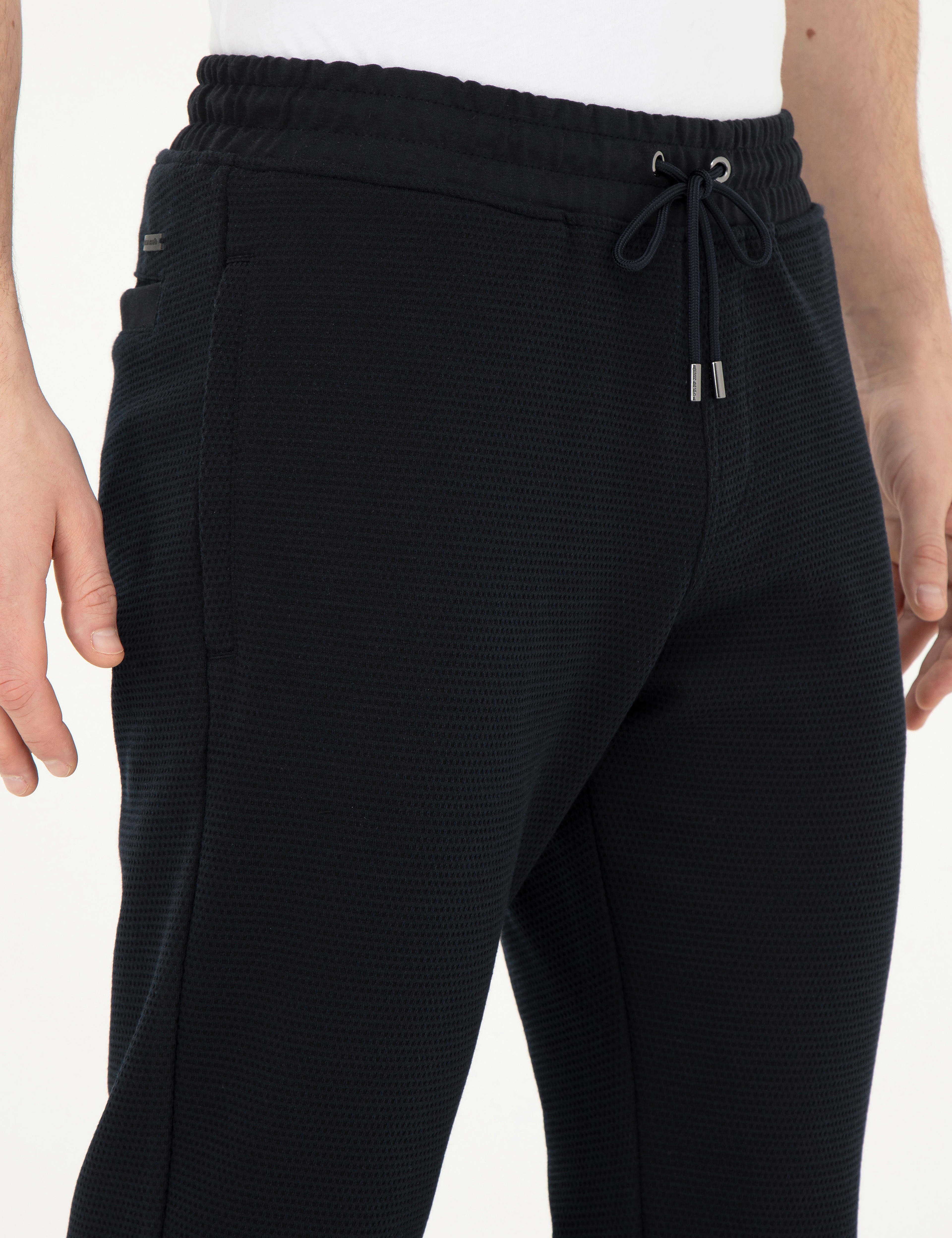 Siyah Slim Fit Eşofman Altı - Image 5