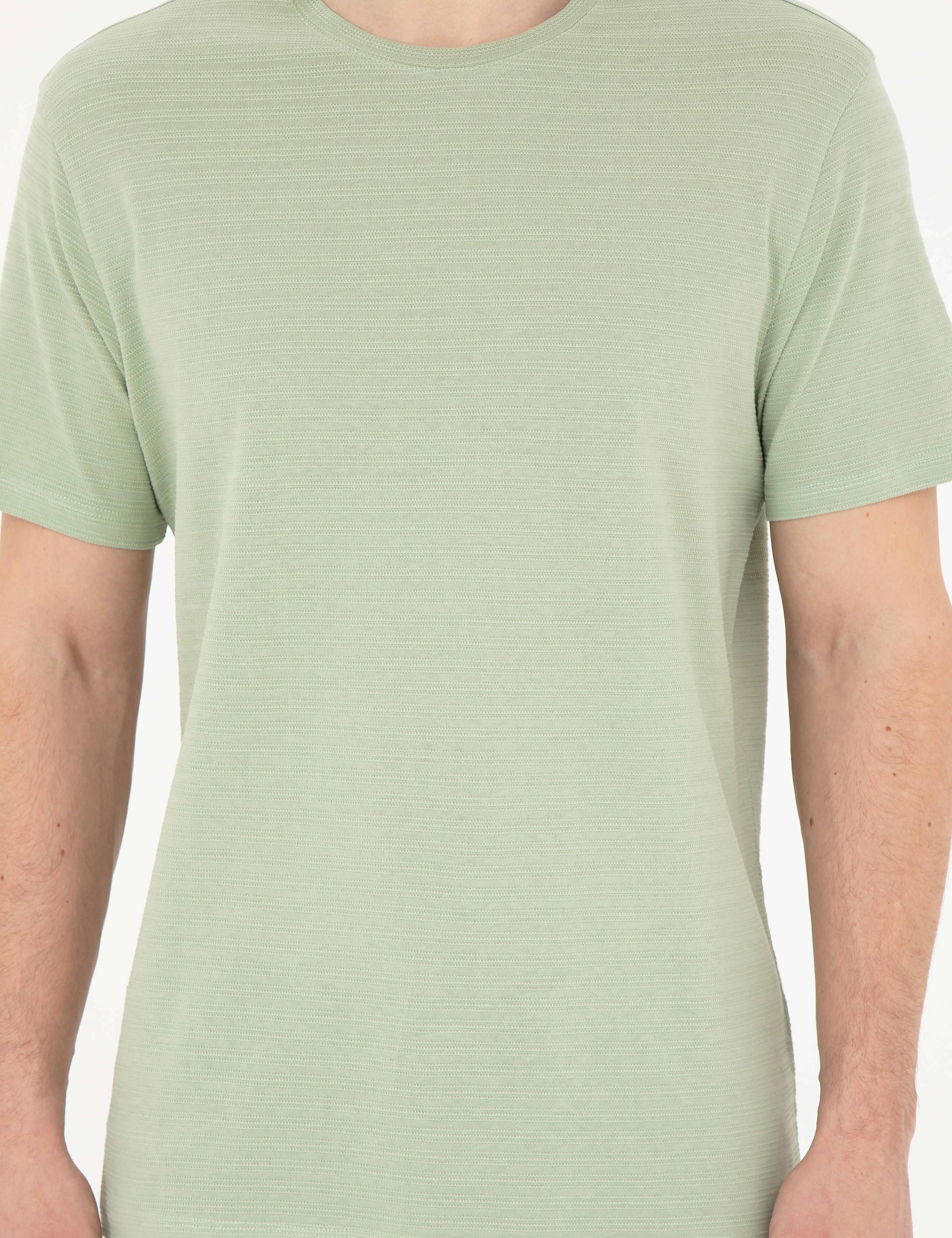 Yeşil Regular Fit Tişört - Image 6