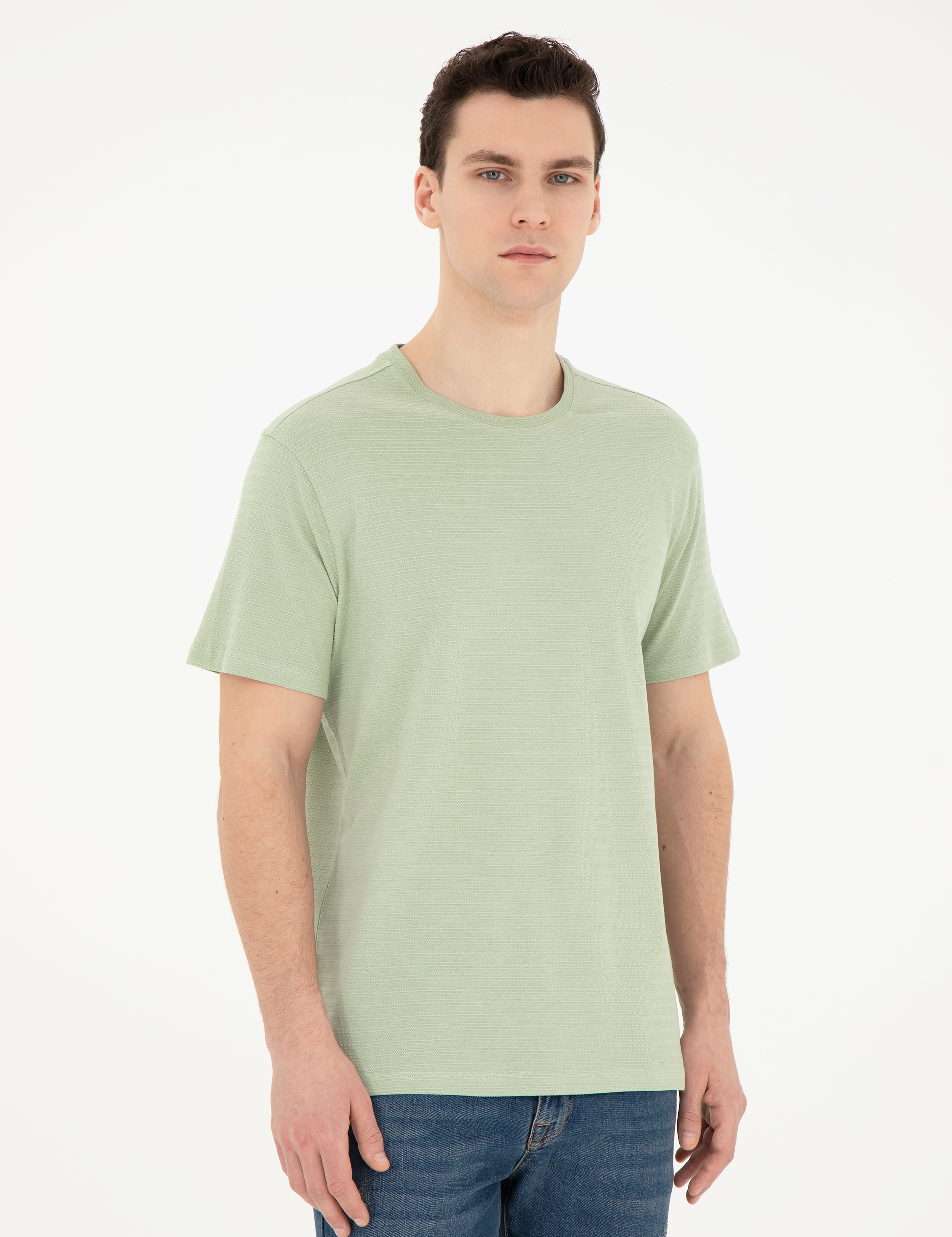 Yeşil Regular Fit Tişört - Image 3