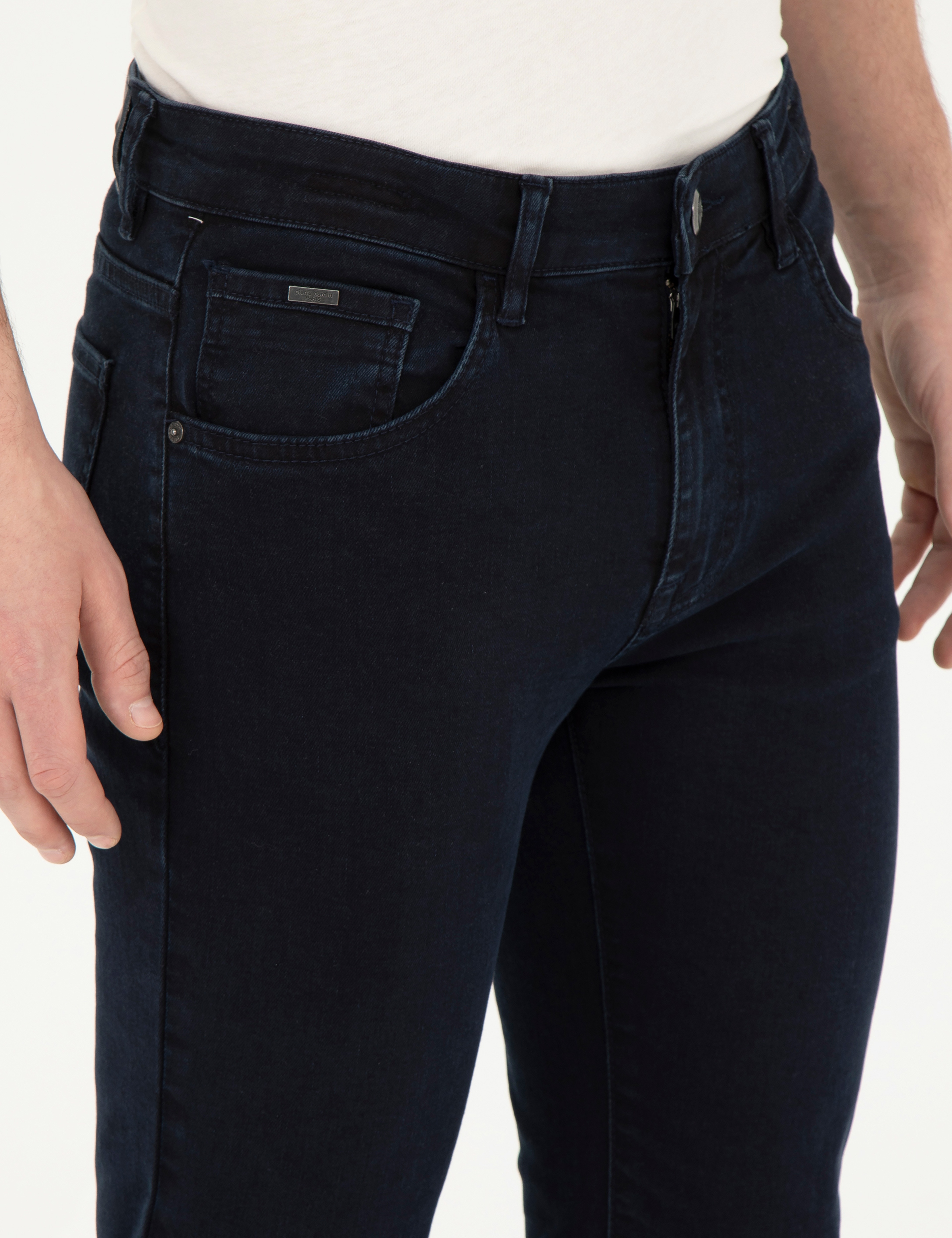 Lacivert Slim Fit Jean Pantolon - Image 5