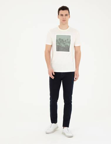 Lacivert Slim Fit Jean Pantolon