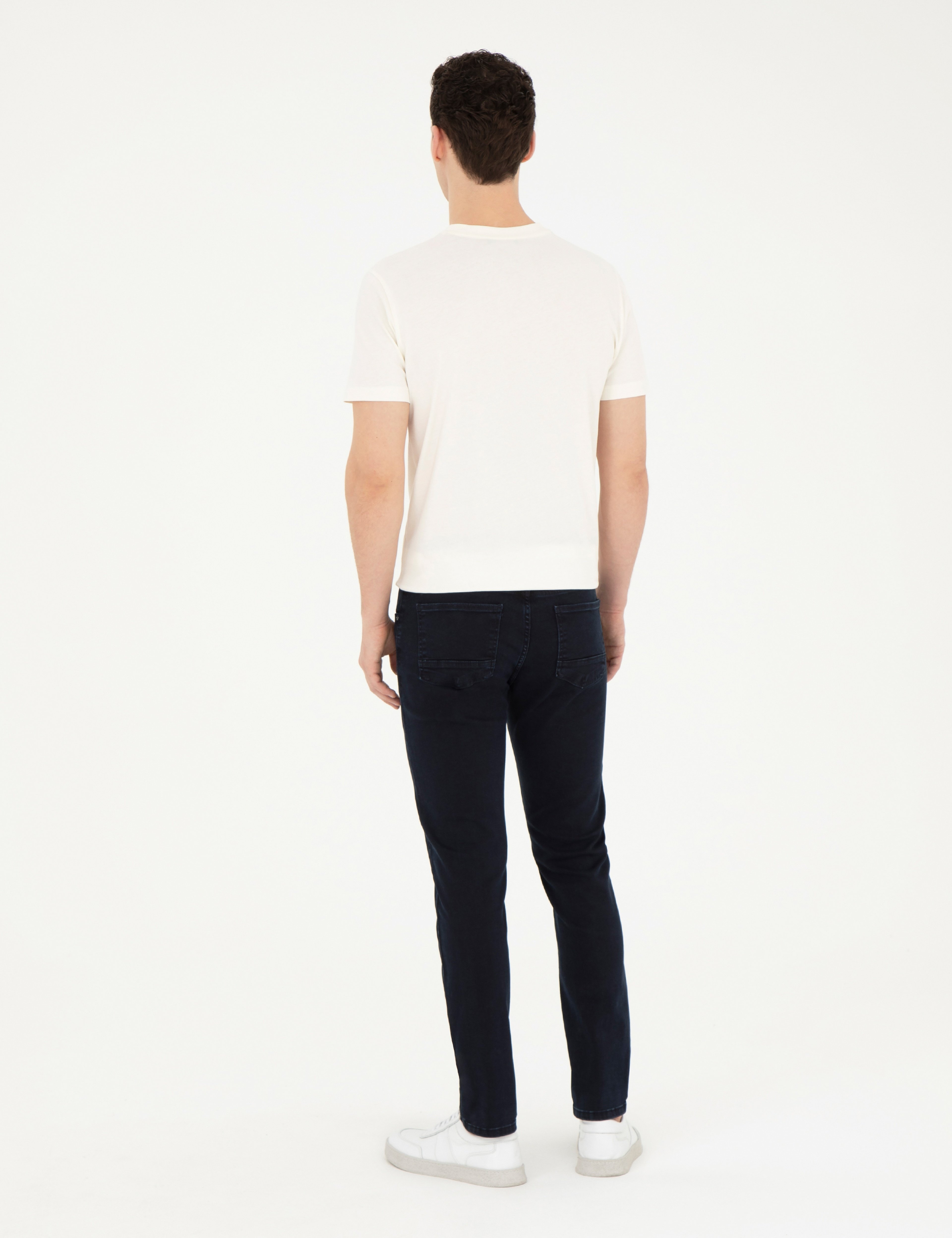 Lacivert Slim Fit Jean Pantolon