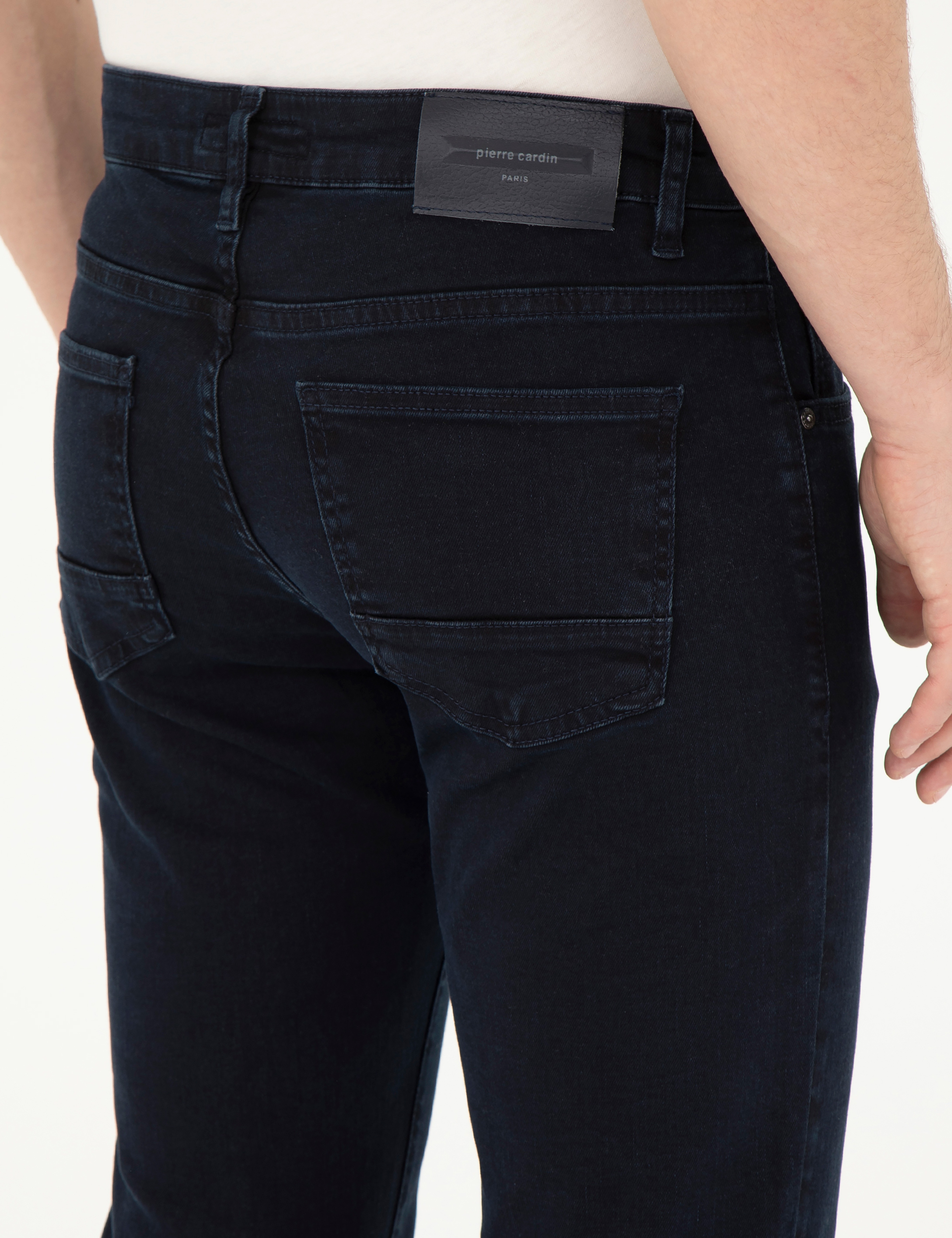 Lacivert Slim Fit Jean Pantolon - Image 7