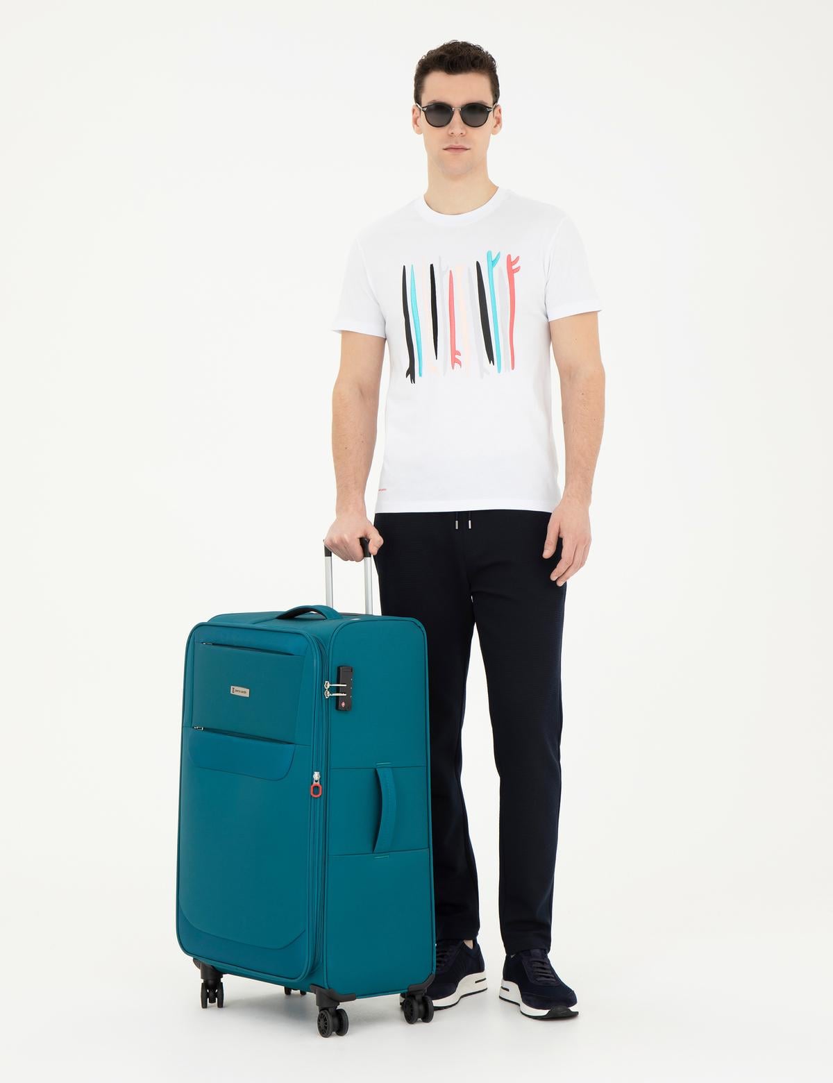 Beyaz Slim Fit Tişört - 50281057017