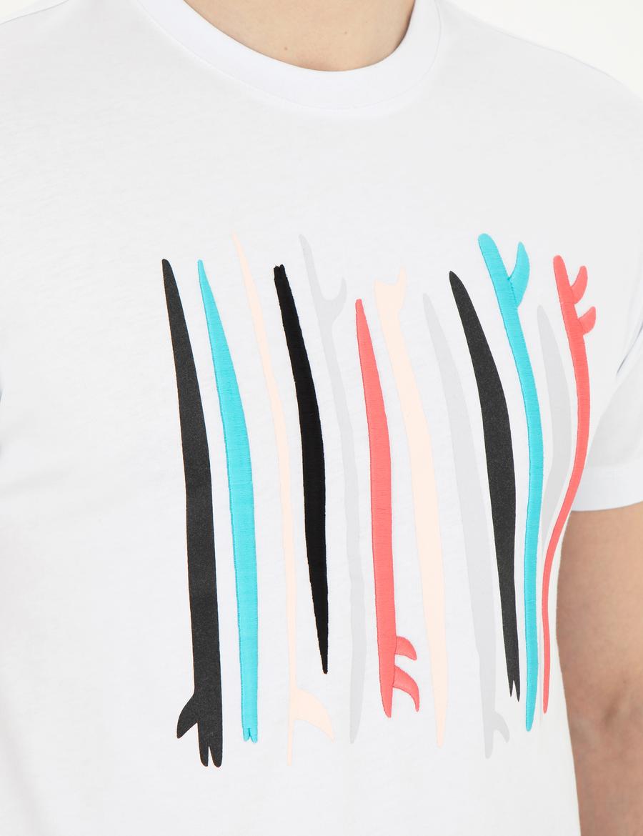 Beyaz Slim Fit Tişört