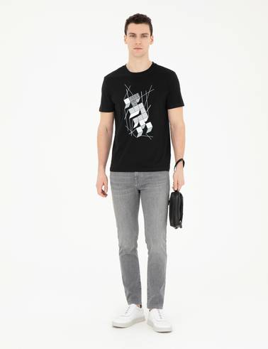 Siyah Slim Fit Tişört