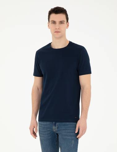 Lacivert Slim Fit Tişört