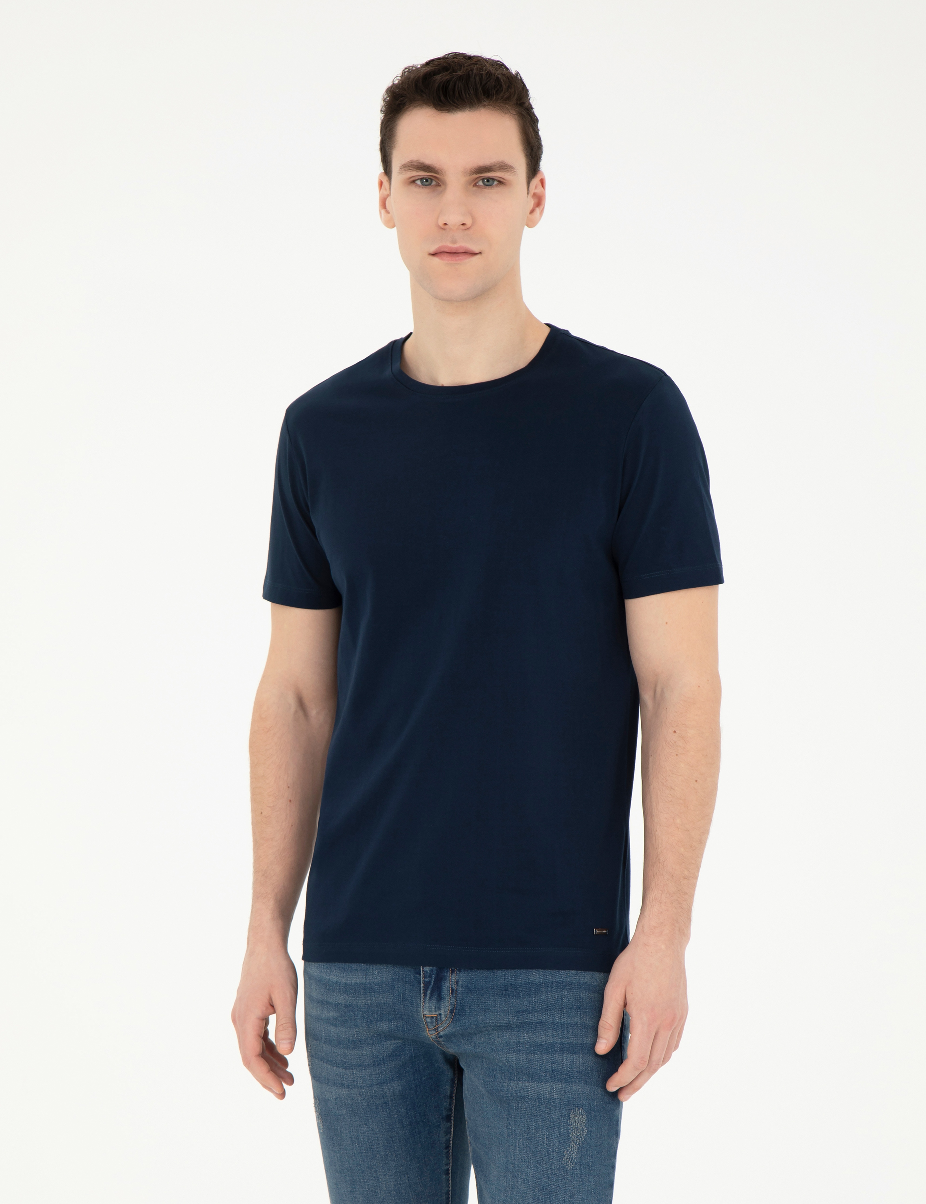 Lacivert Slim Fit Tişört - Image 1