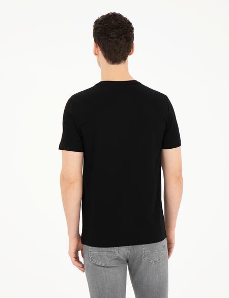 Siyah Slim Fit Tişört - 50284319054