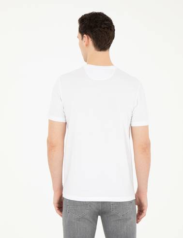 Beyaz Slim Fit Tişört