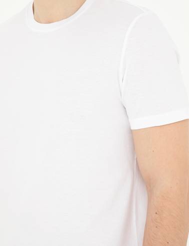 Beyaz Slim Fit Tişört