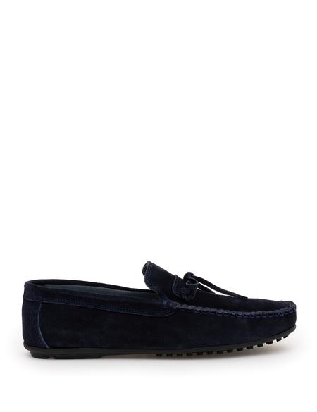 Lacivert %100 Deri Loafer - 50290437011