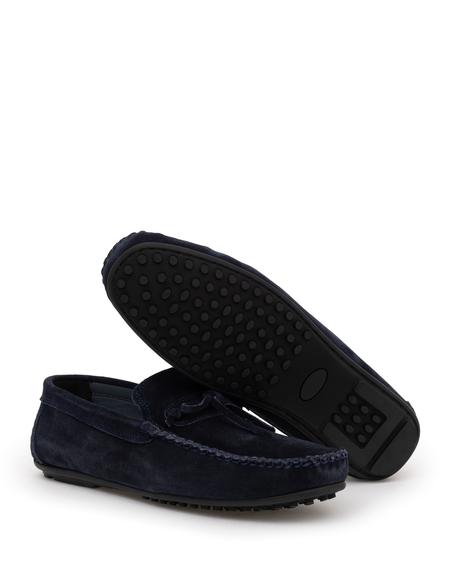 Lacivert %100 Deri Loafer - 50290437011