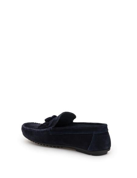 Lacivert %100 Deri Loafer - 50290437011