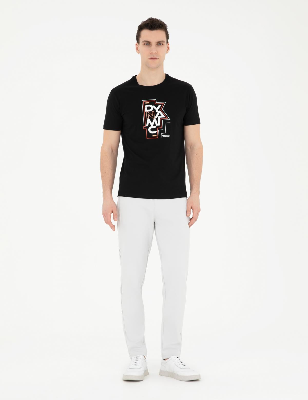 Siyah Slim Fit Tişört - 50280966024