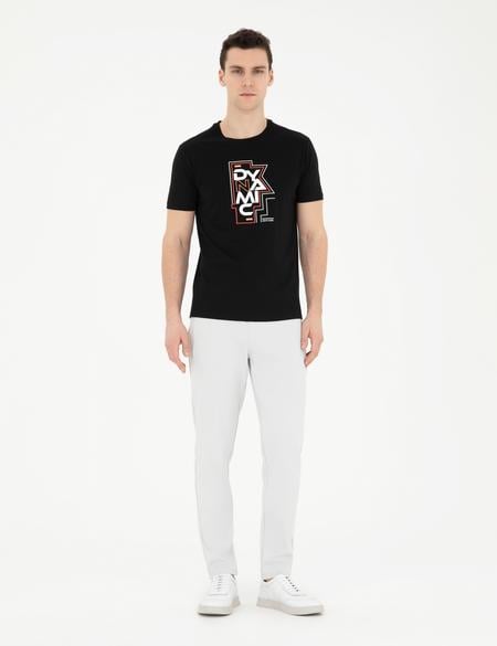 Siyah Slim Fit Tişört - 50280966024