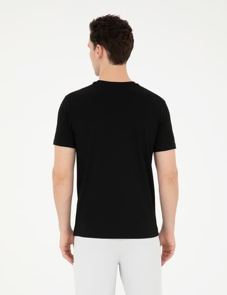 Siyah Slim Fit Tişört - 50280966024