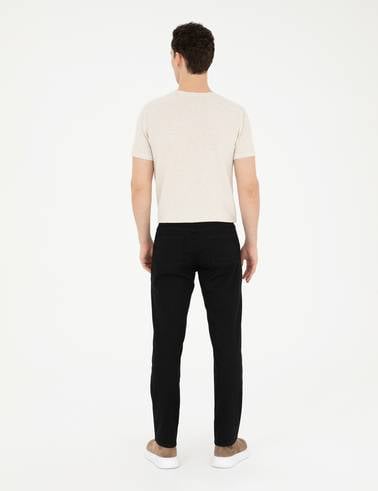 Siyah Straight Fit Jean Pantolon