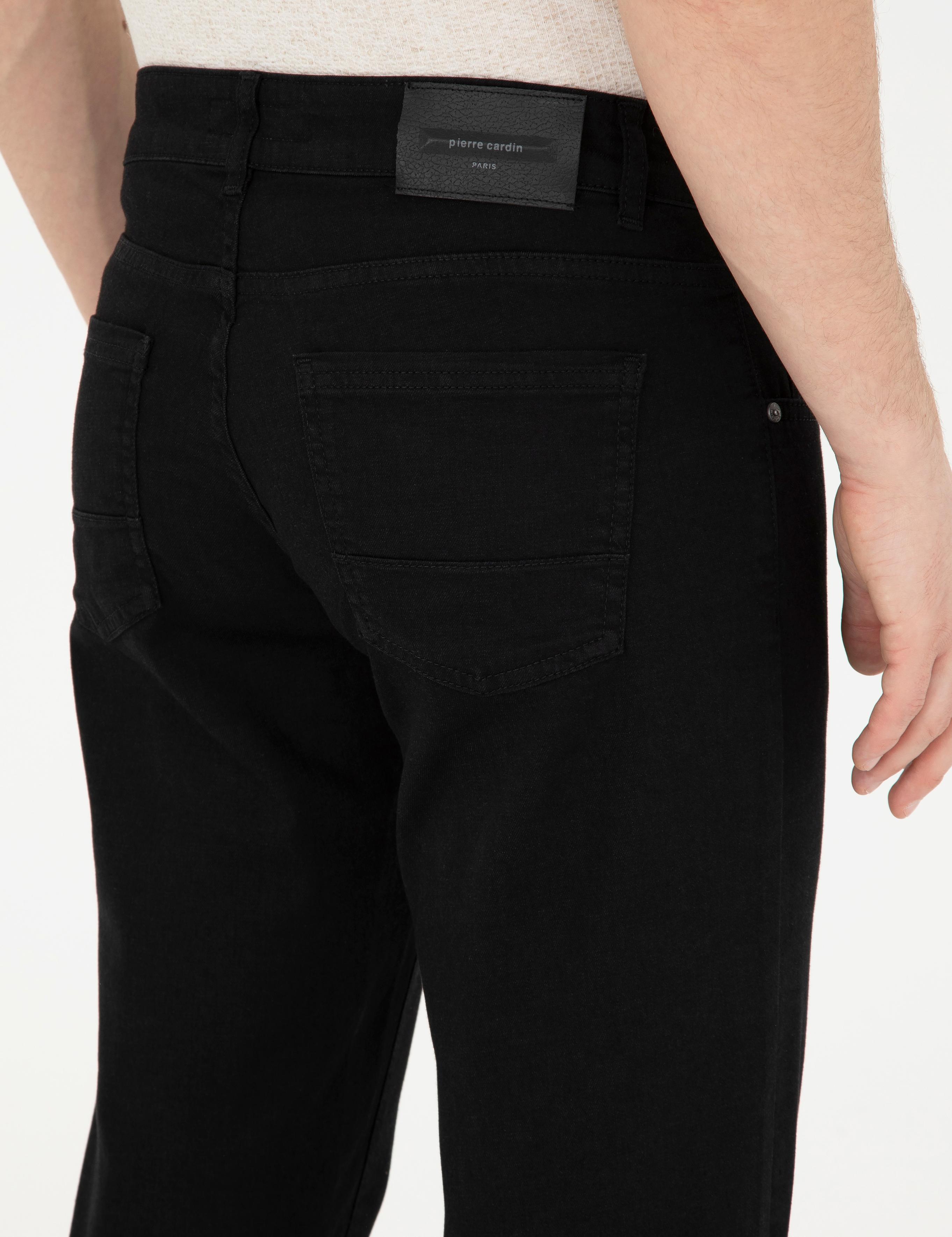 Siyah Straight Fit Jean Pantolon