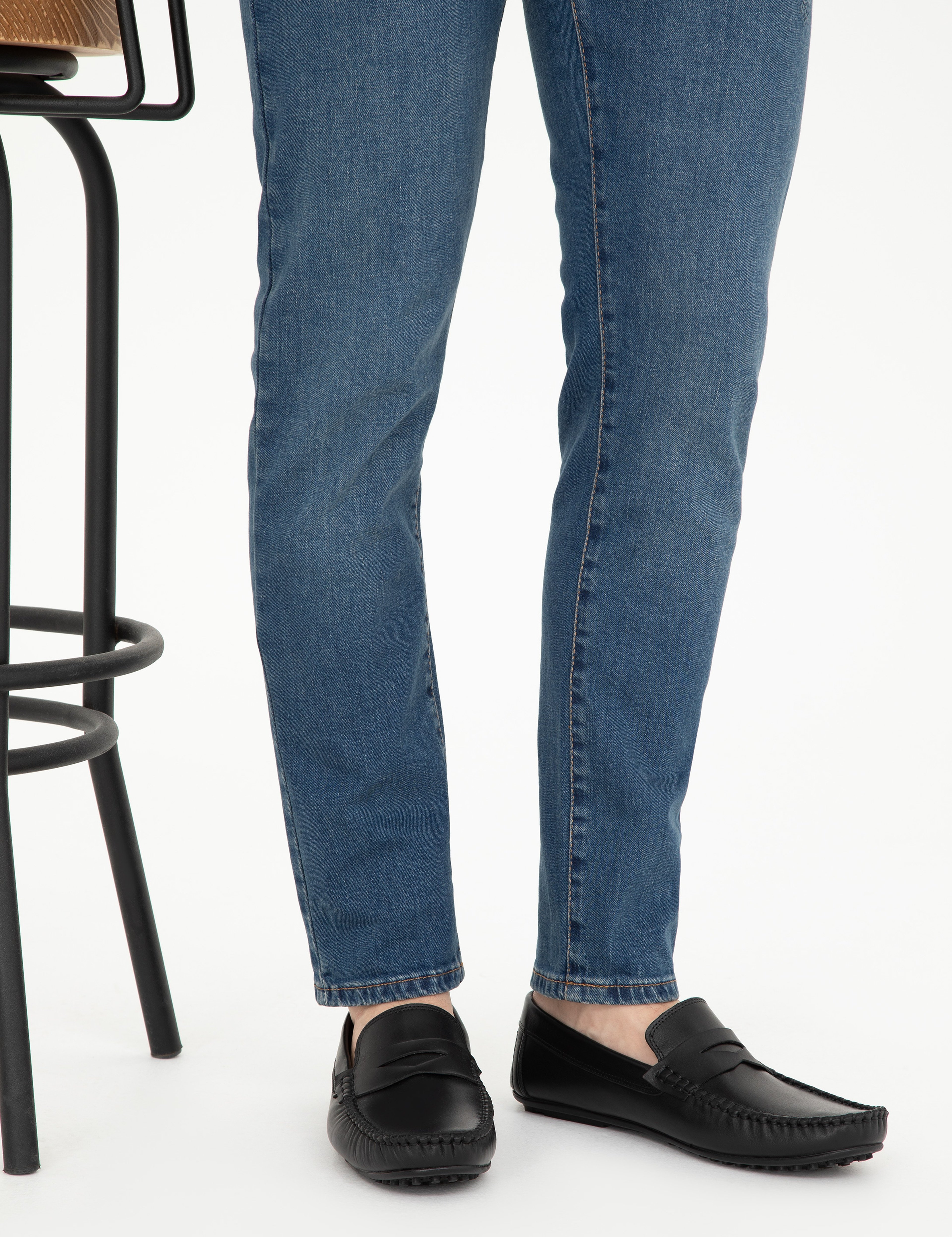 Siyah %100 Deri Loafer - Image 2