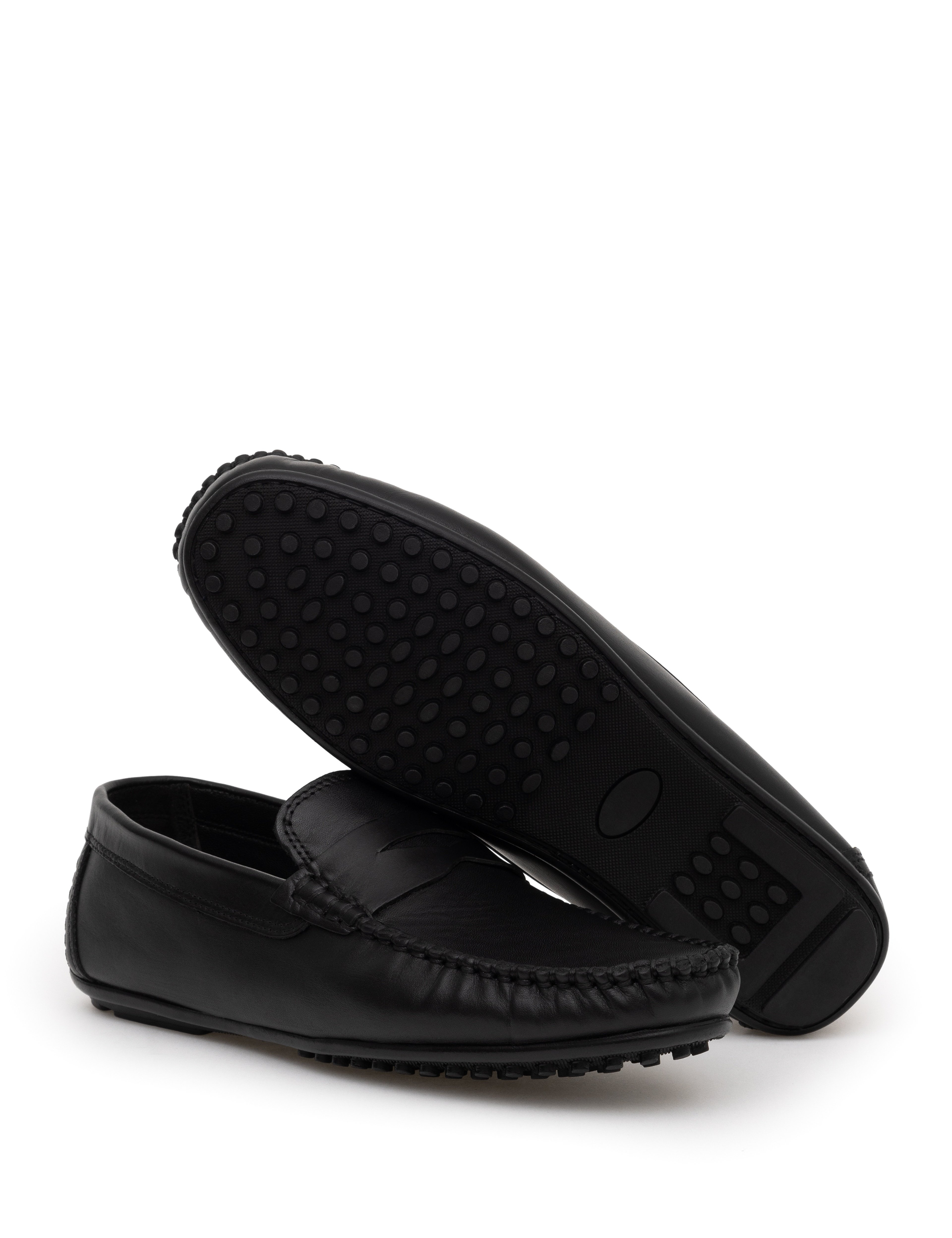 Siyah %100 Deri Loafer - Image 6