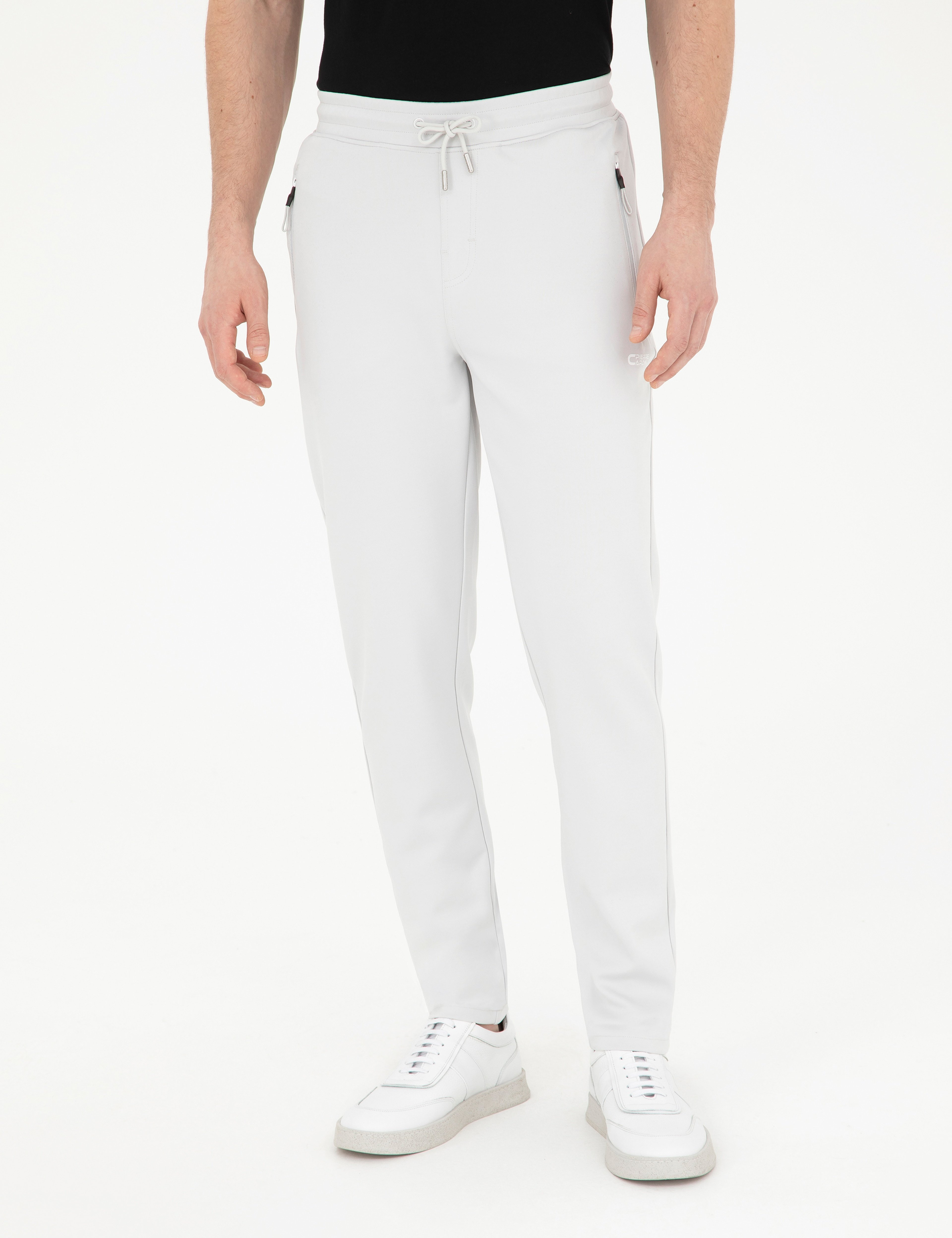 Açık Gri Slim Fit Eşofman Altı