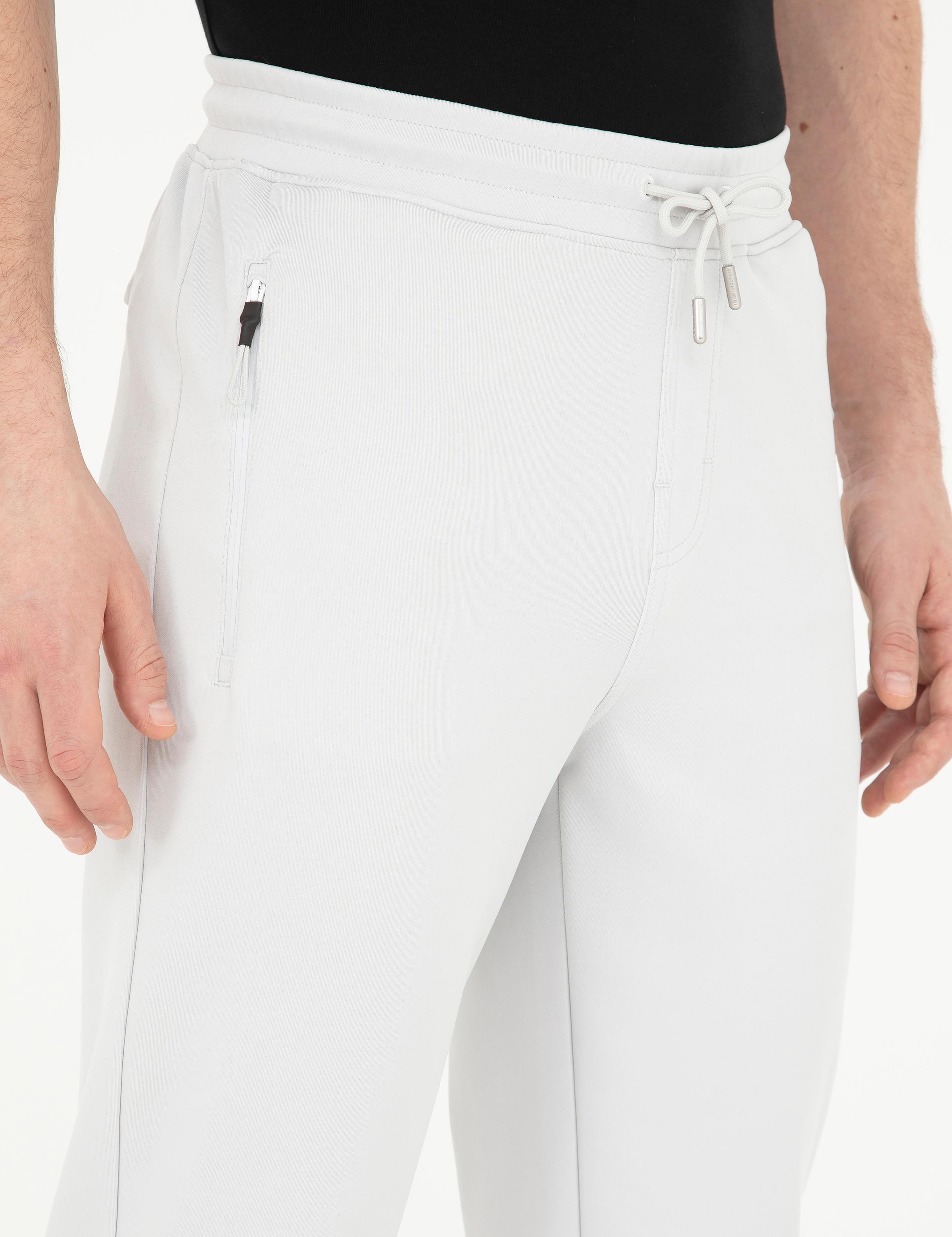 Açık Gri Slim Fit Eşofman Altı