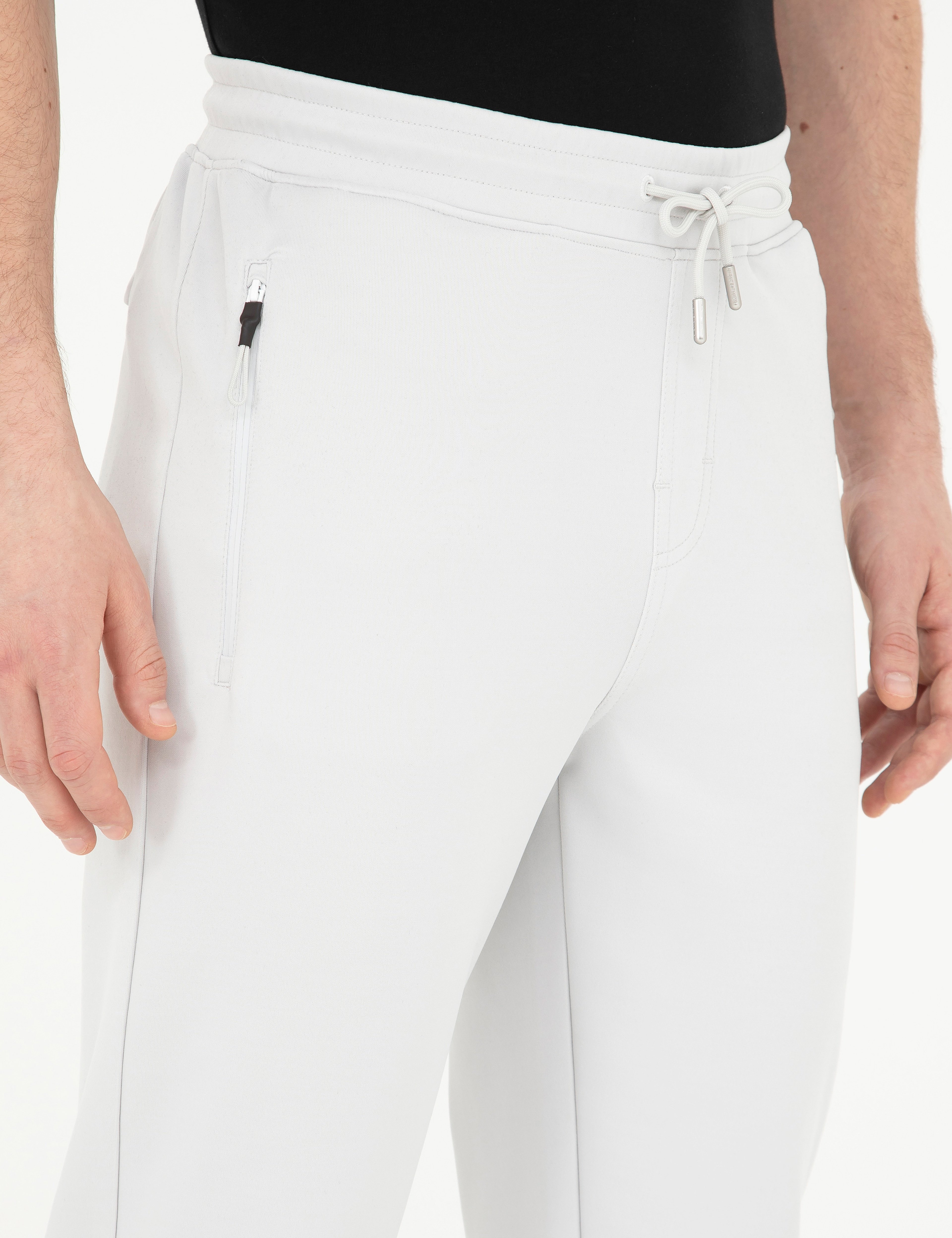 Açık Gri Slim Fit Eşofman Altı