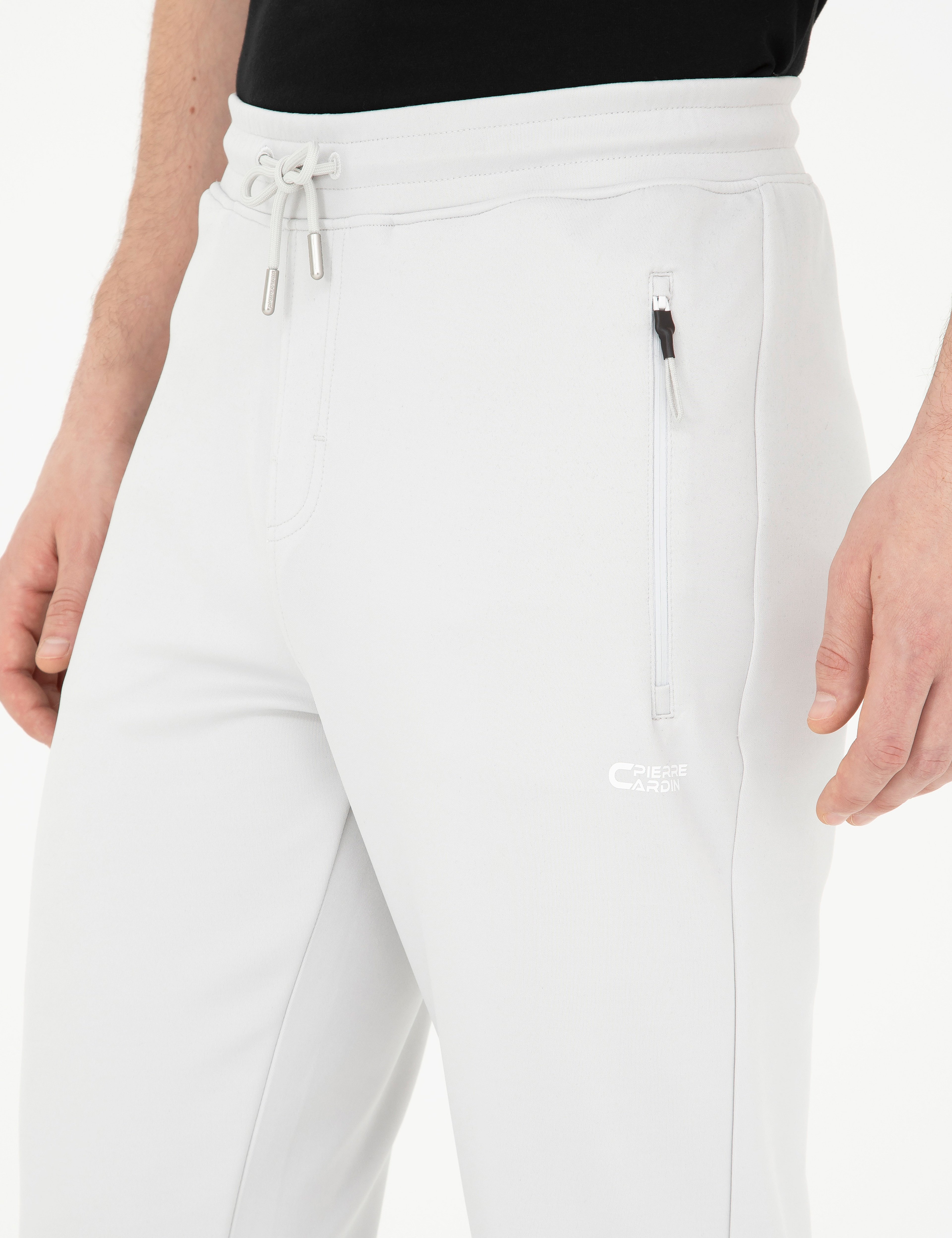 Açık Gri Slim Fit Eşofman Altı