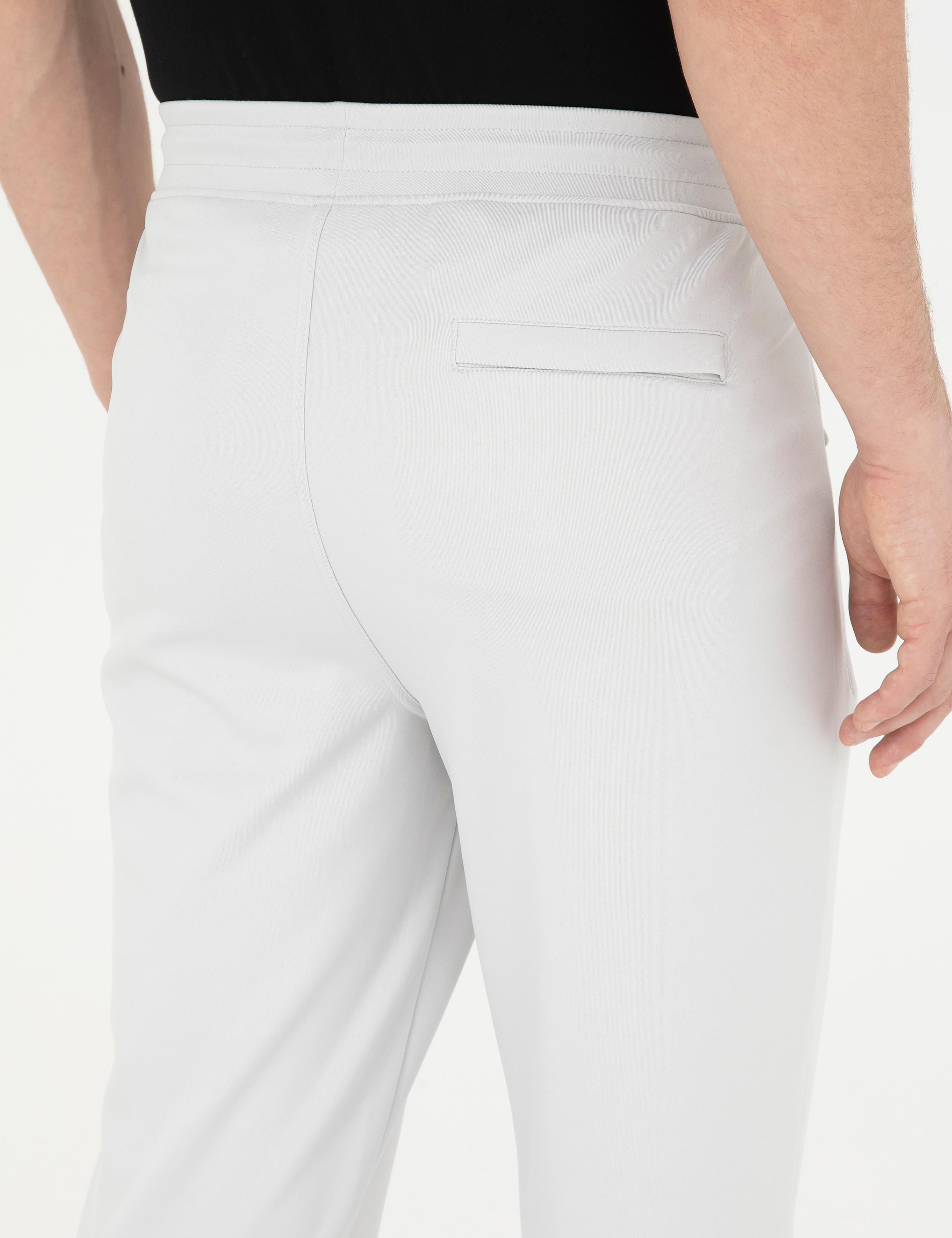 Açık Gri Slim Fit Eşofman Altı