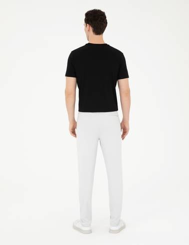 Açık Gri Slim Fit Eşofman Altı