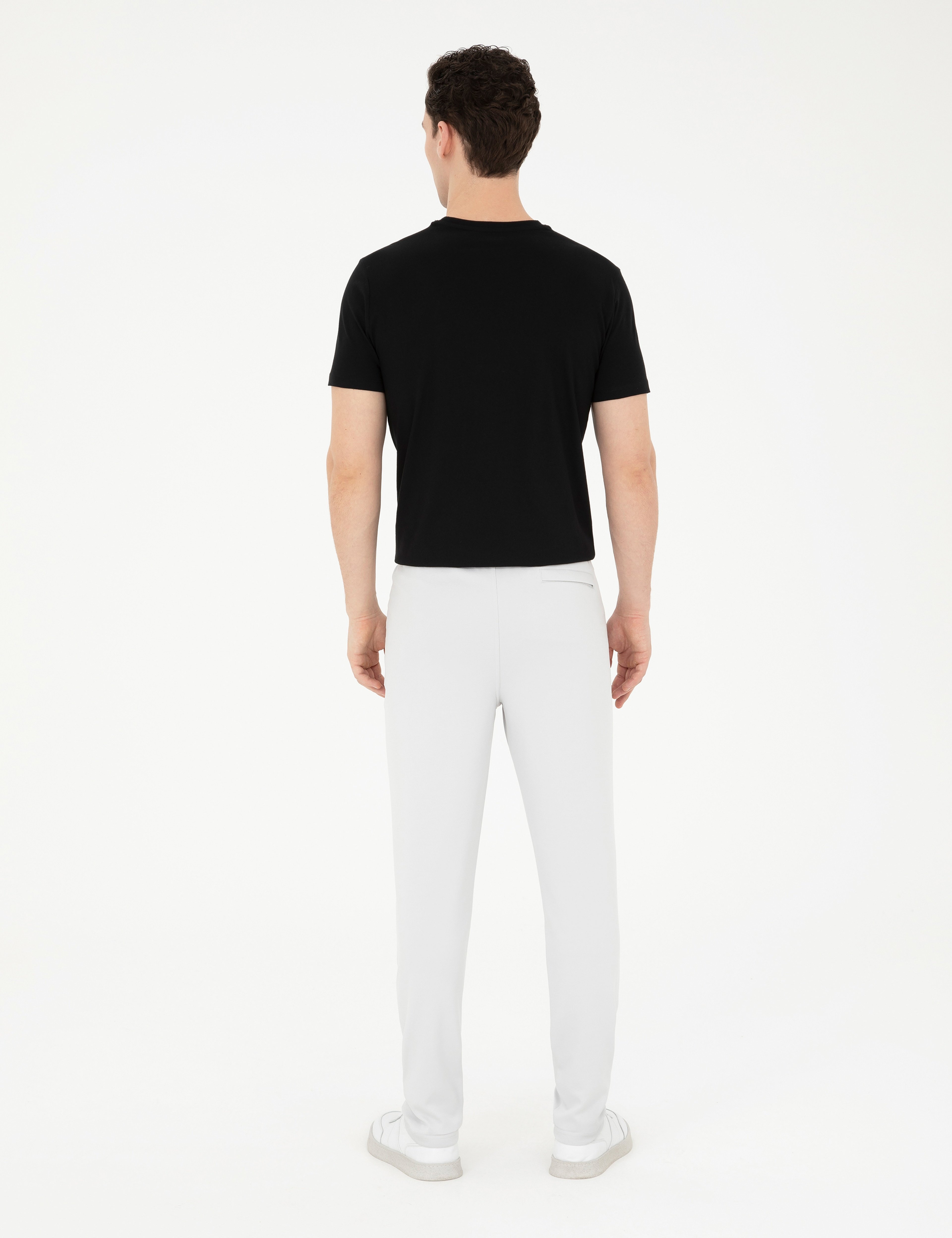 Açık Gri Slim Fit Eşofman Altı