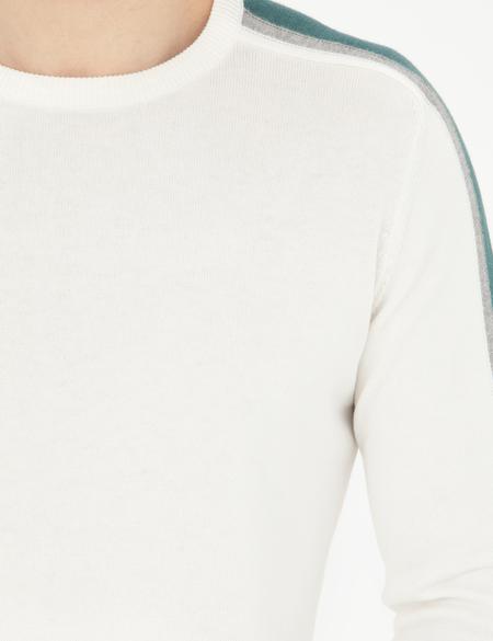 Ekru Slim Fit Bisiklet Yaka Triko Kazak - 50281821023