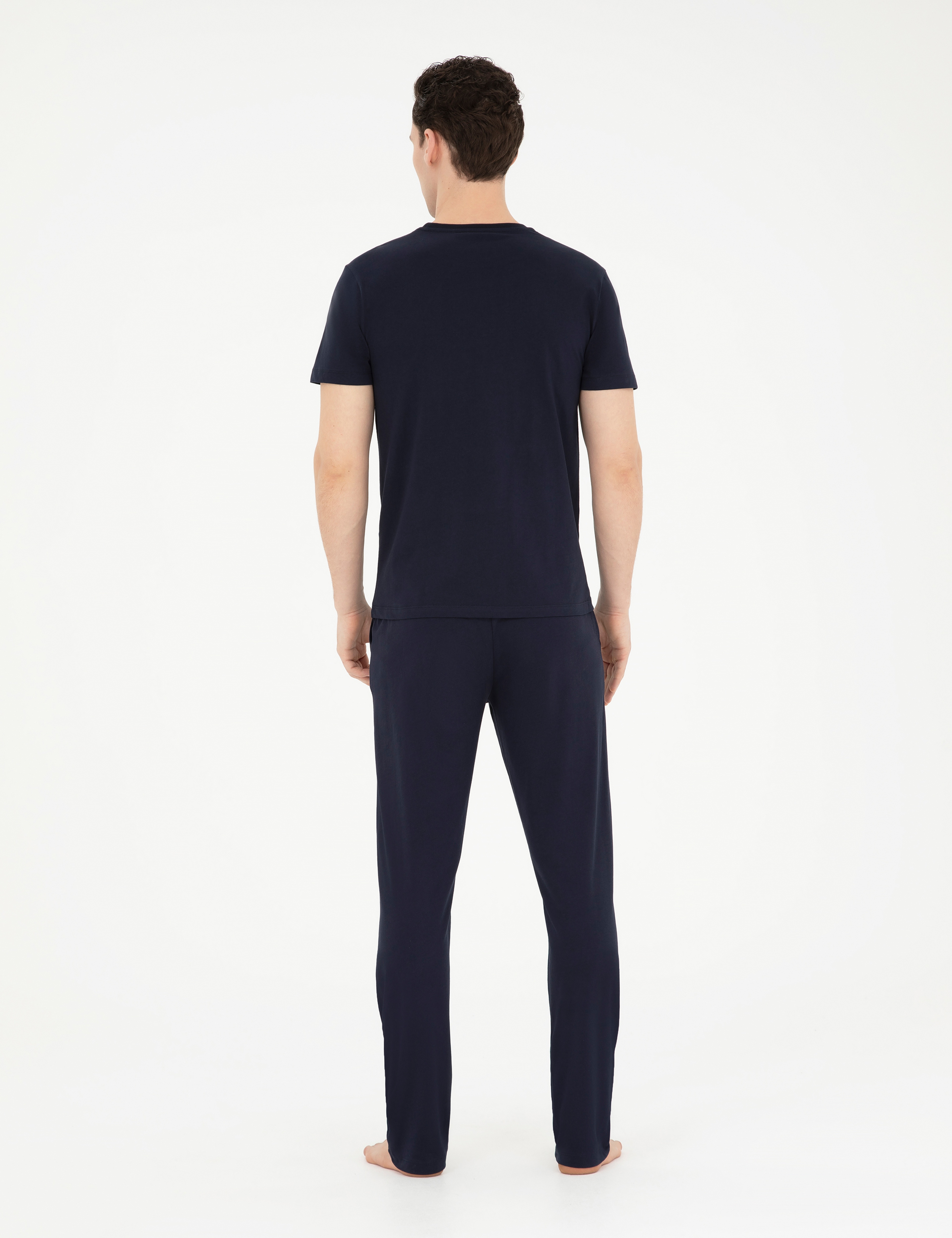 Lacivert Kısakol Pijama Takımı - Image 5