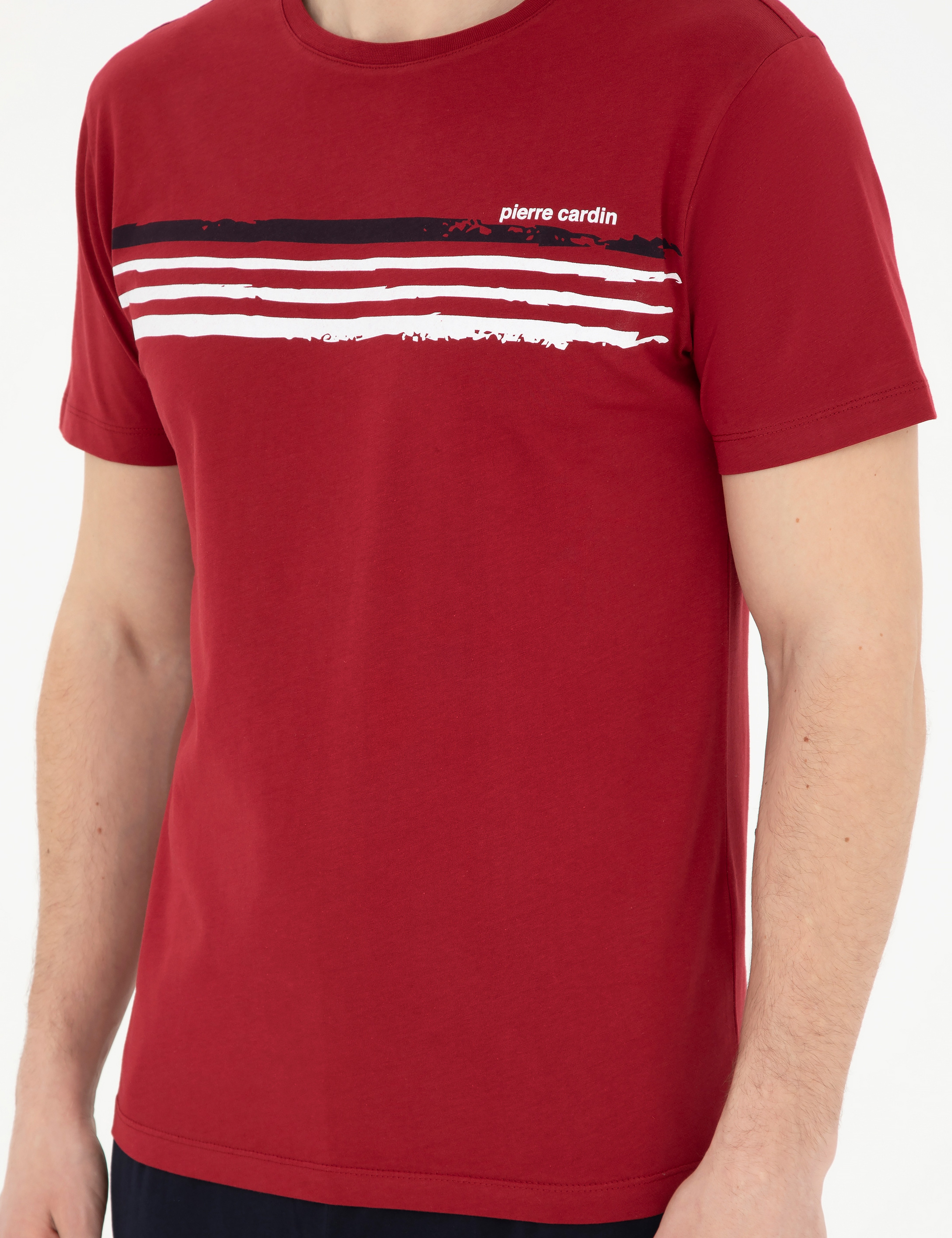 Bordo Kısakol Pijama Takımı
