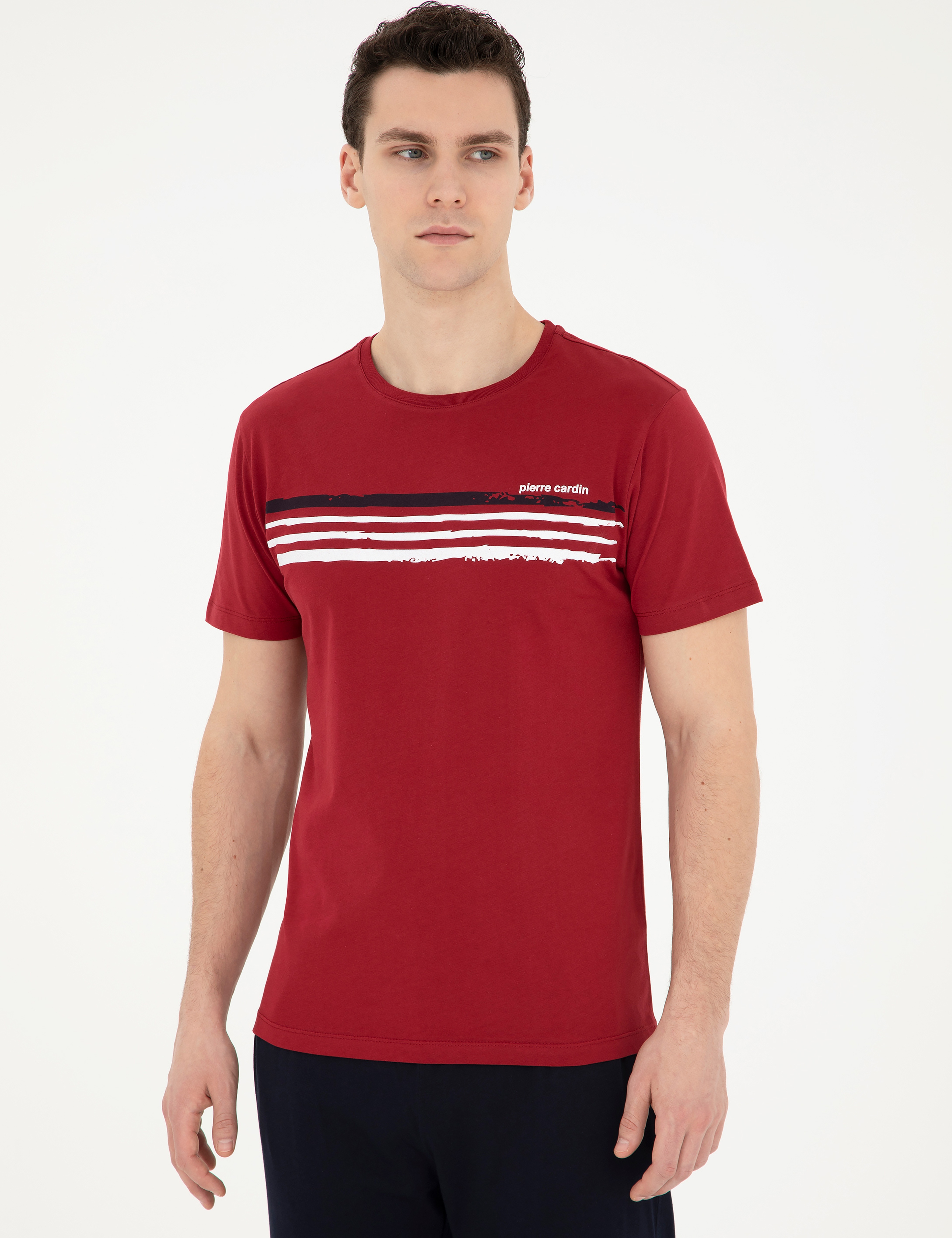 Bordo Kısakol Pijama Takımı - Image 2