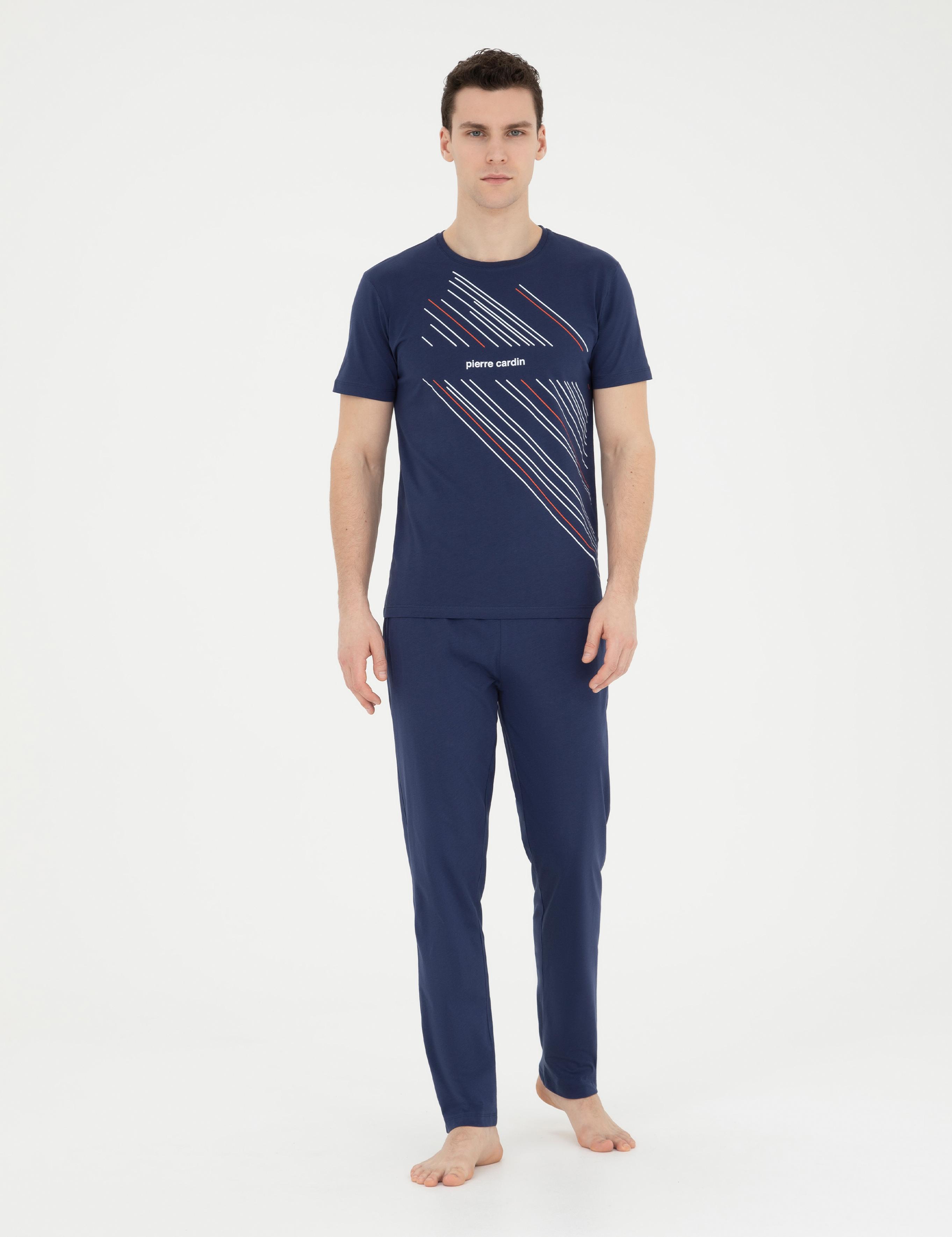 Mavi Kısakol Pijama Takımı