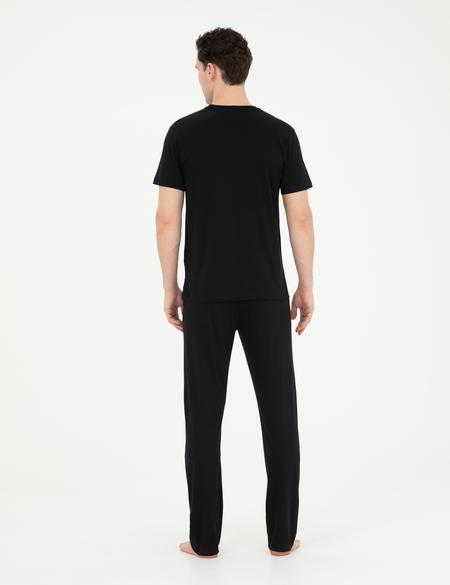 Siyah Kısakol Pijama Takımı - 50294246018