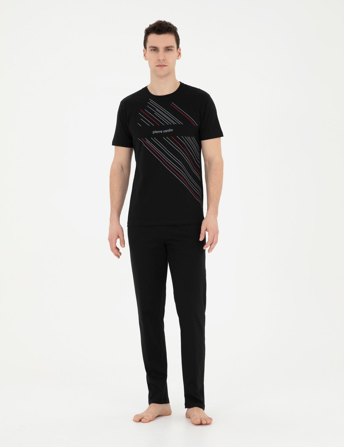 Siyah Kısakol Pijama Takımı