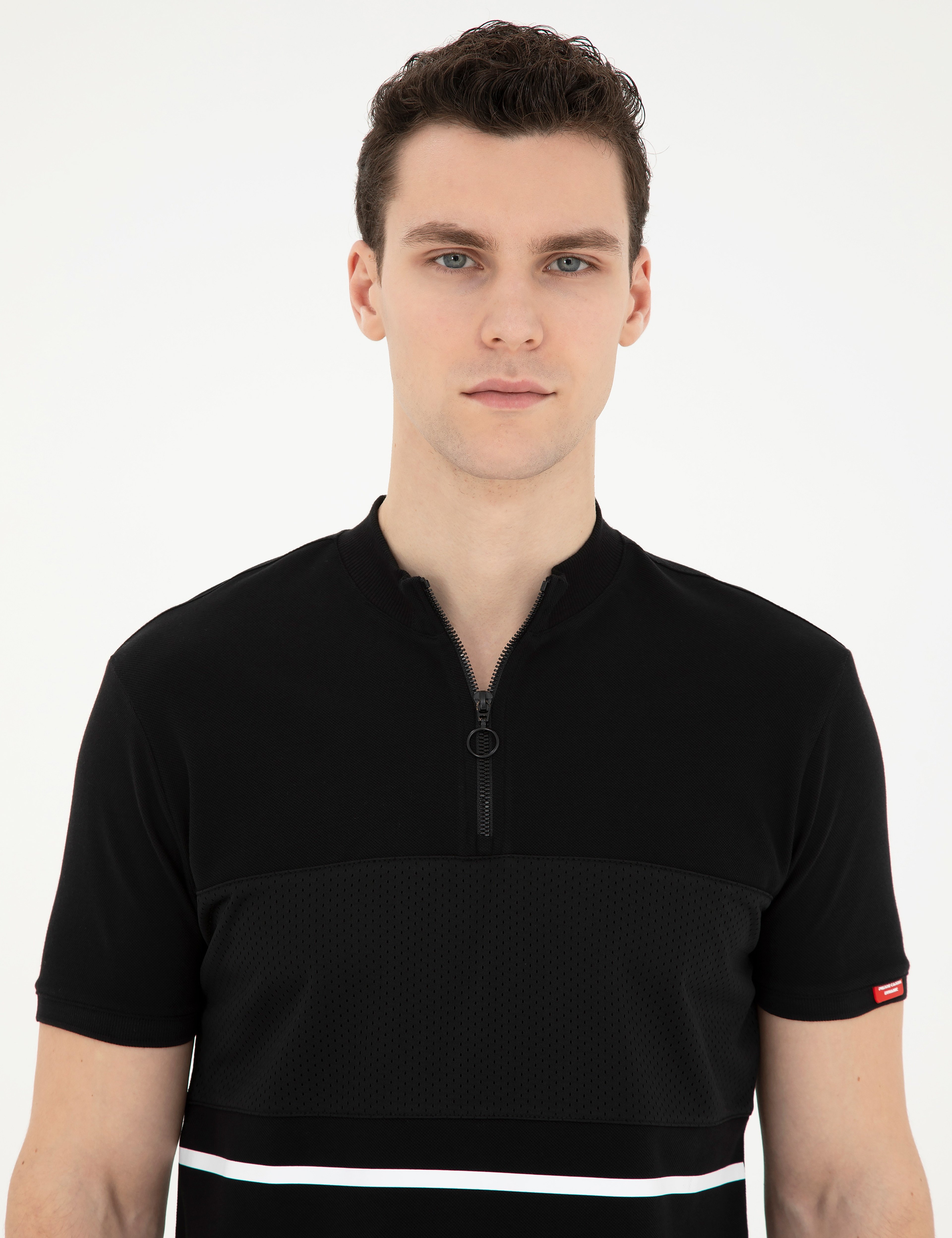 Siyah Slim Fit Tişört - Image 2