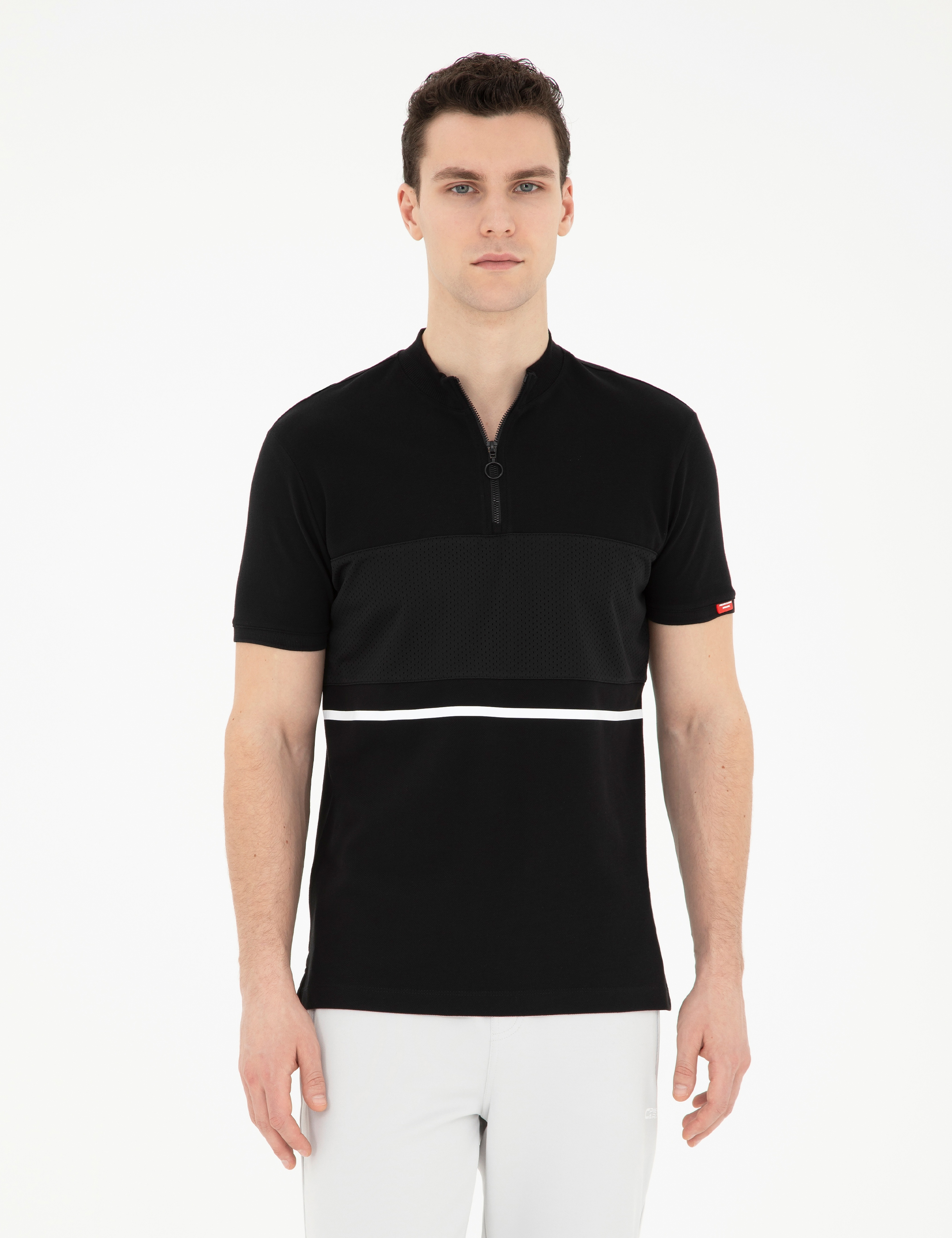 Siyah Slim Fit Tişört - Image 1