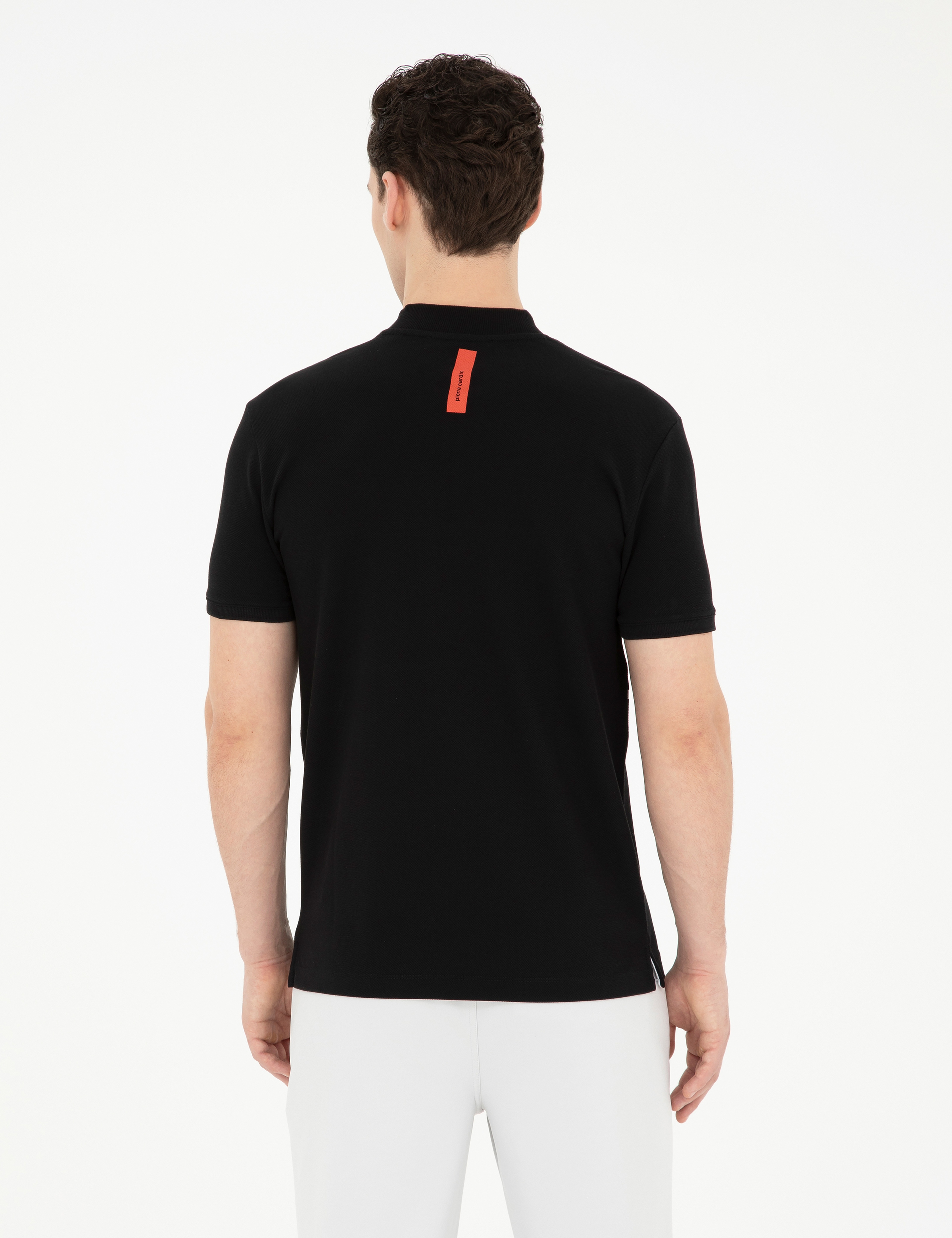 Siyah Slim Fit Tişört - Image 5