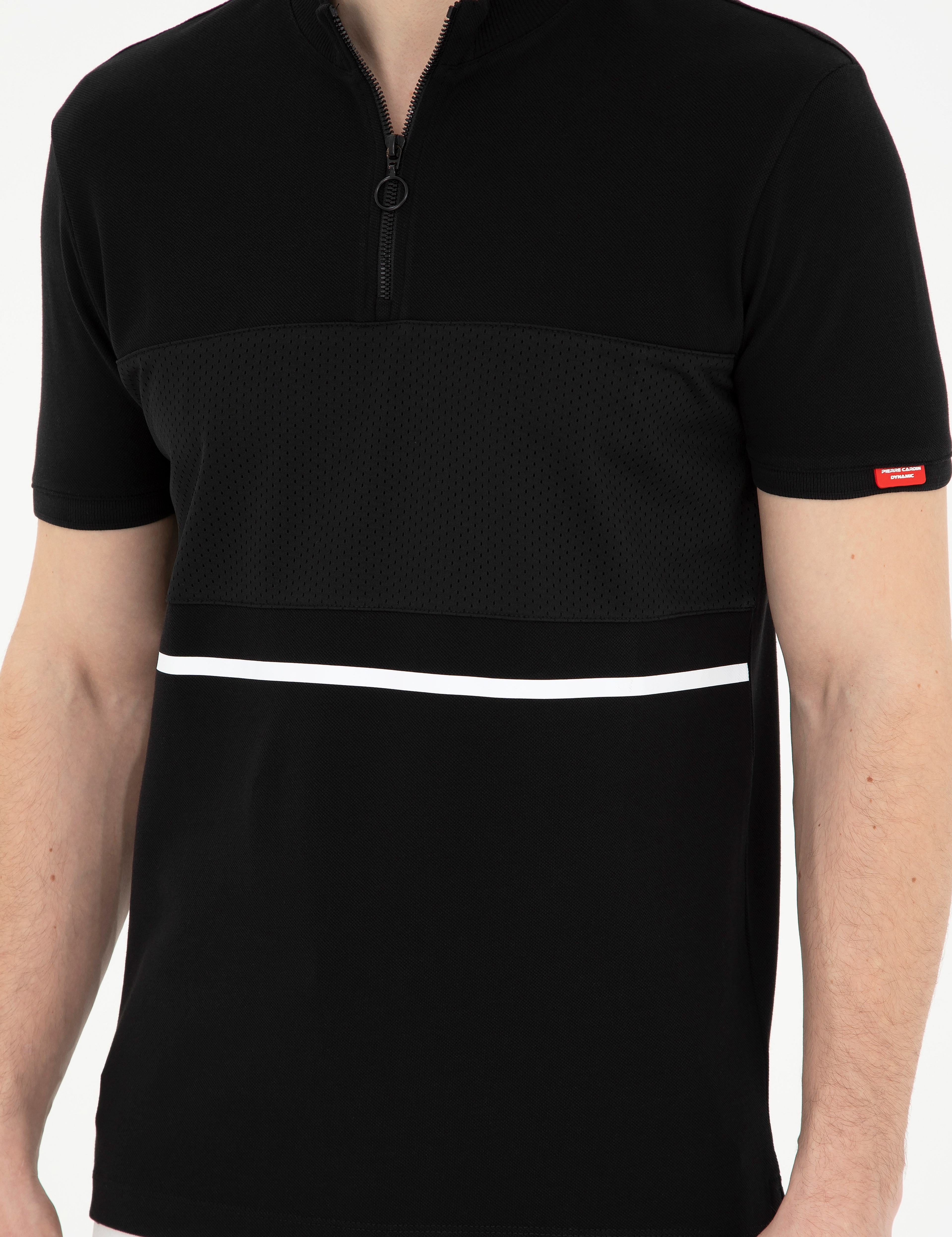 Siyah Slim Fit Tişört - Image 6